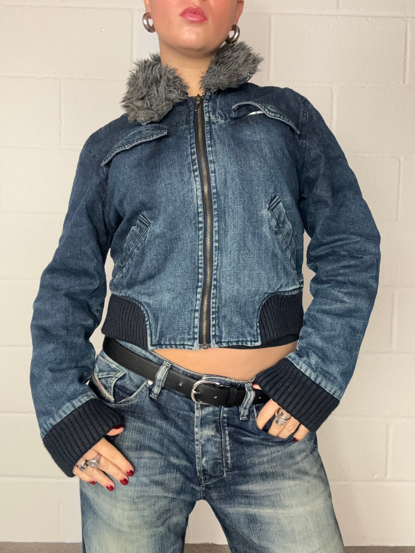 Denim Bomber Jacket