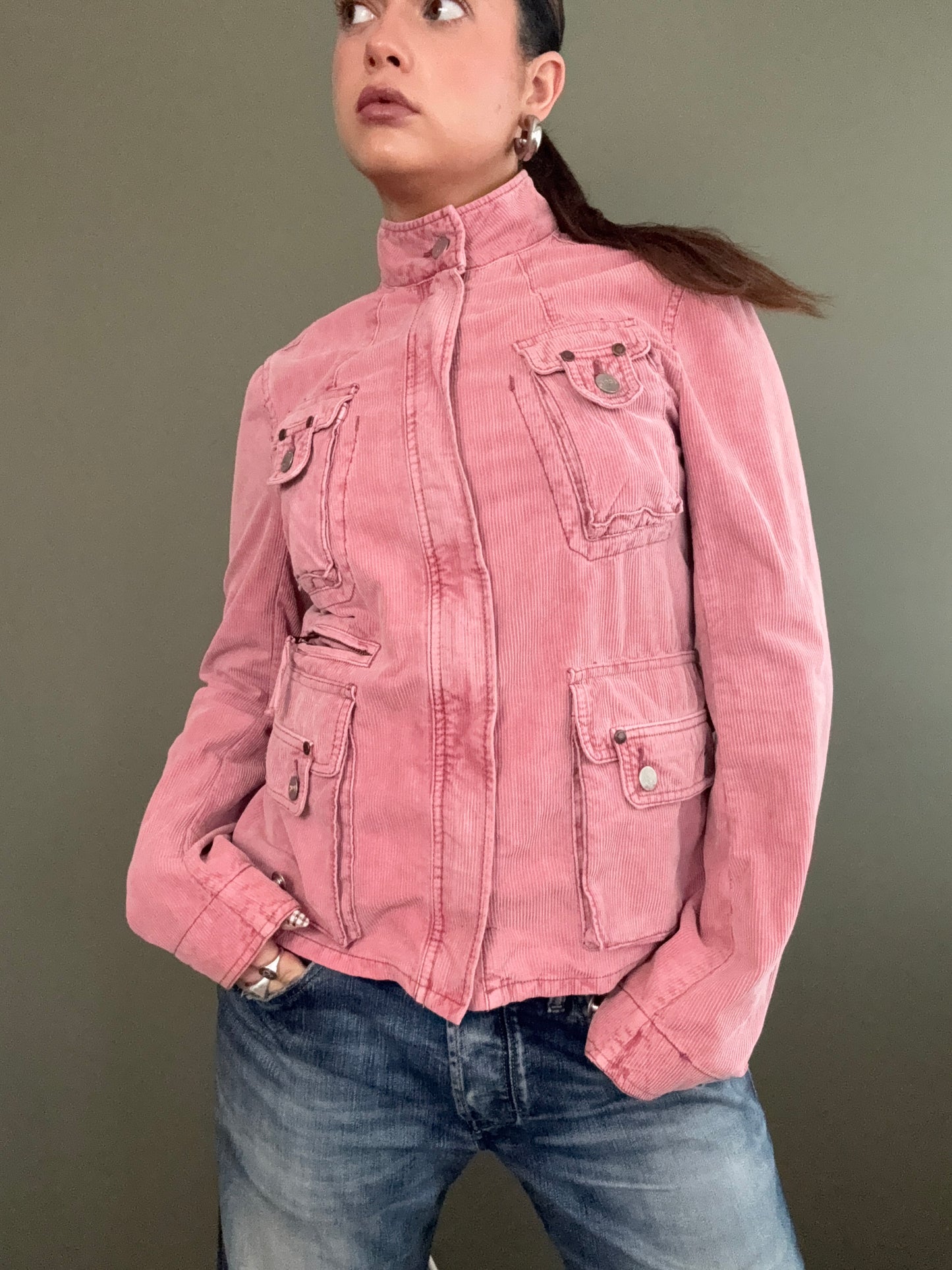 French Connection Pink Corduroy Jacket (UK8)