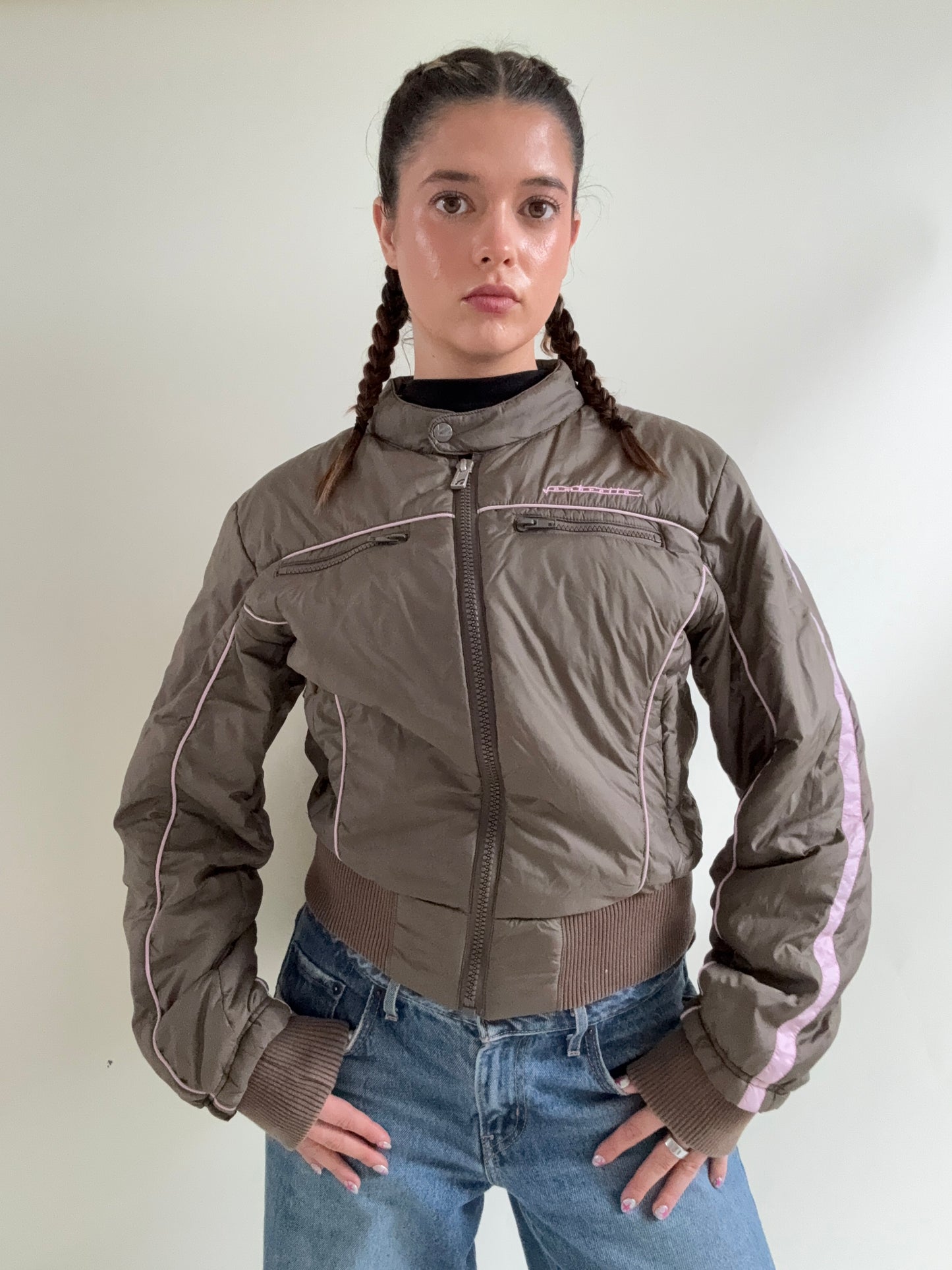 Y2K Bomber Jacket (M)