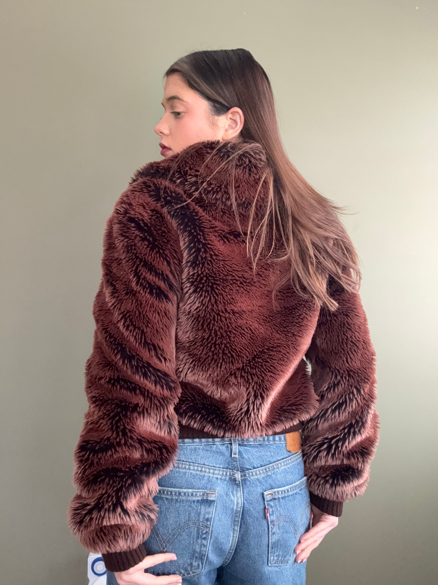 Faux Fur Jacket (UK12)