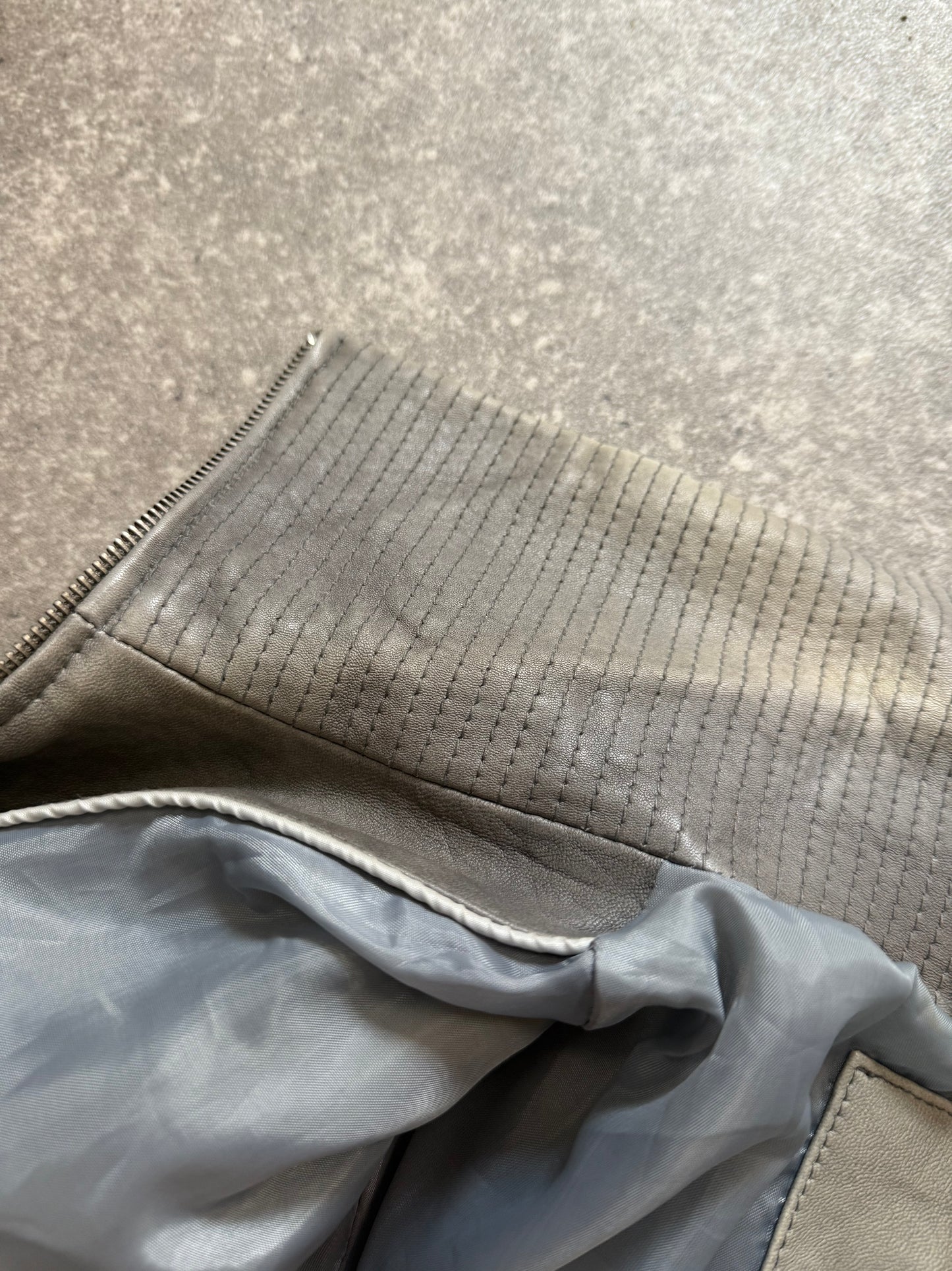 Leather Cargo Jacket (M)