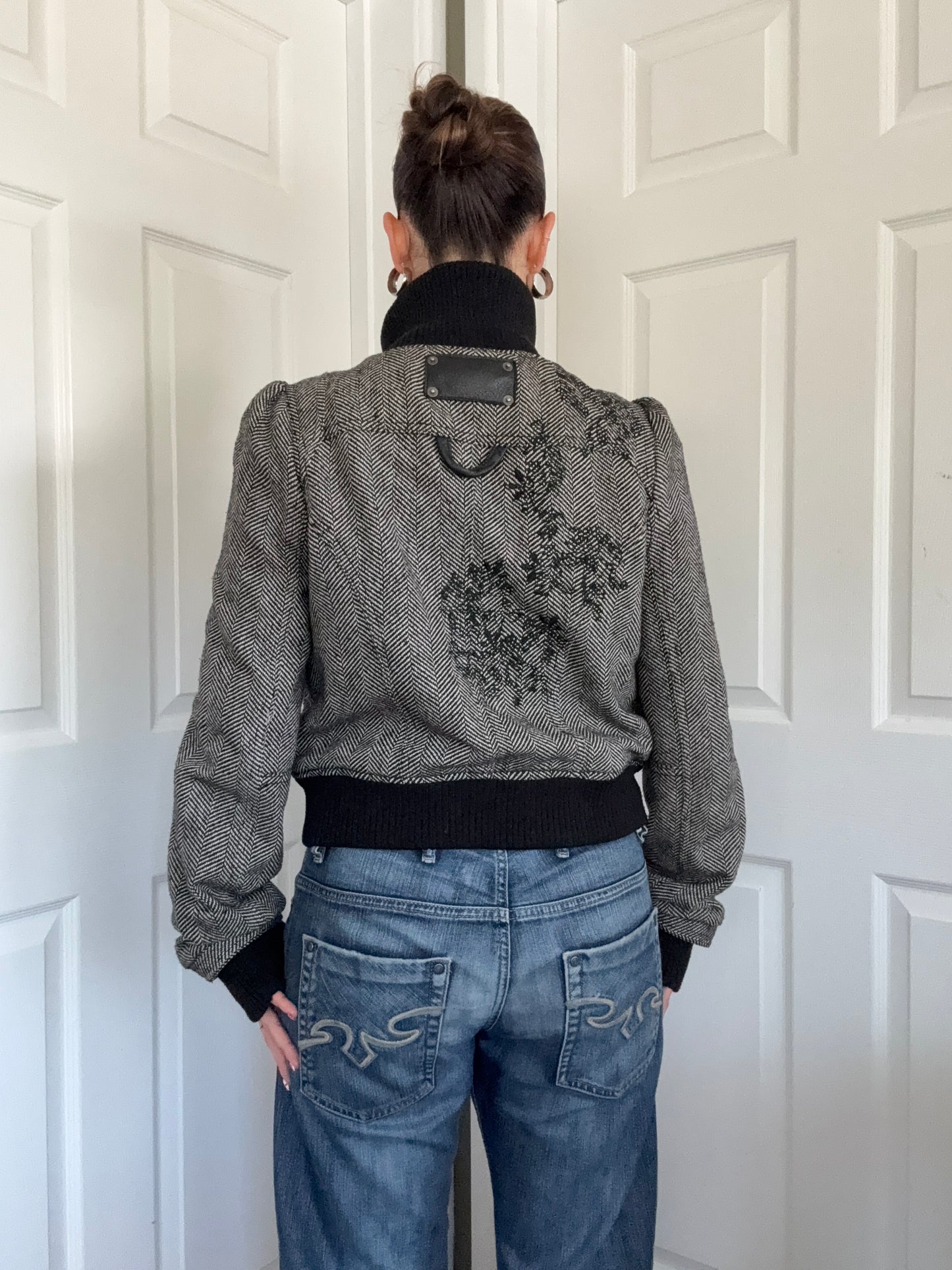 Funnel Neck Y2K Jacket (UK14)