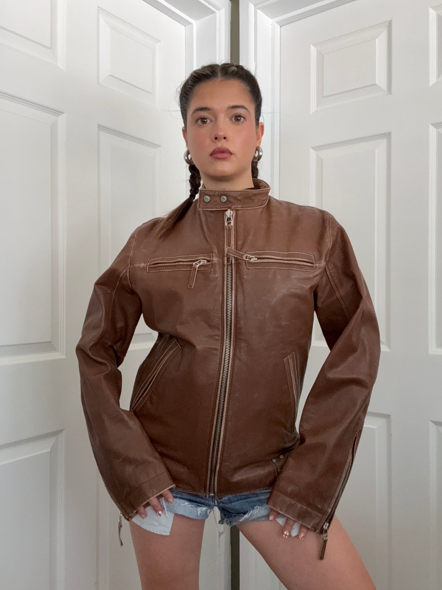 Diesel Leather Biker Jacket (M)