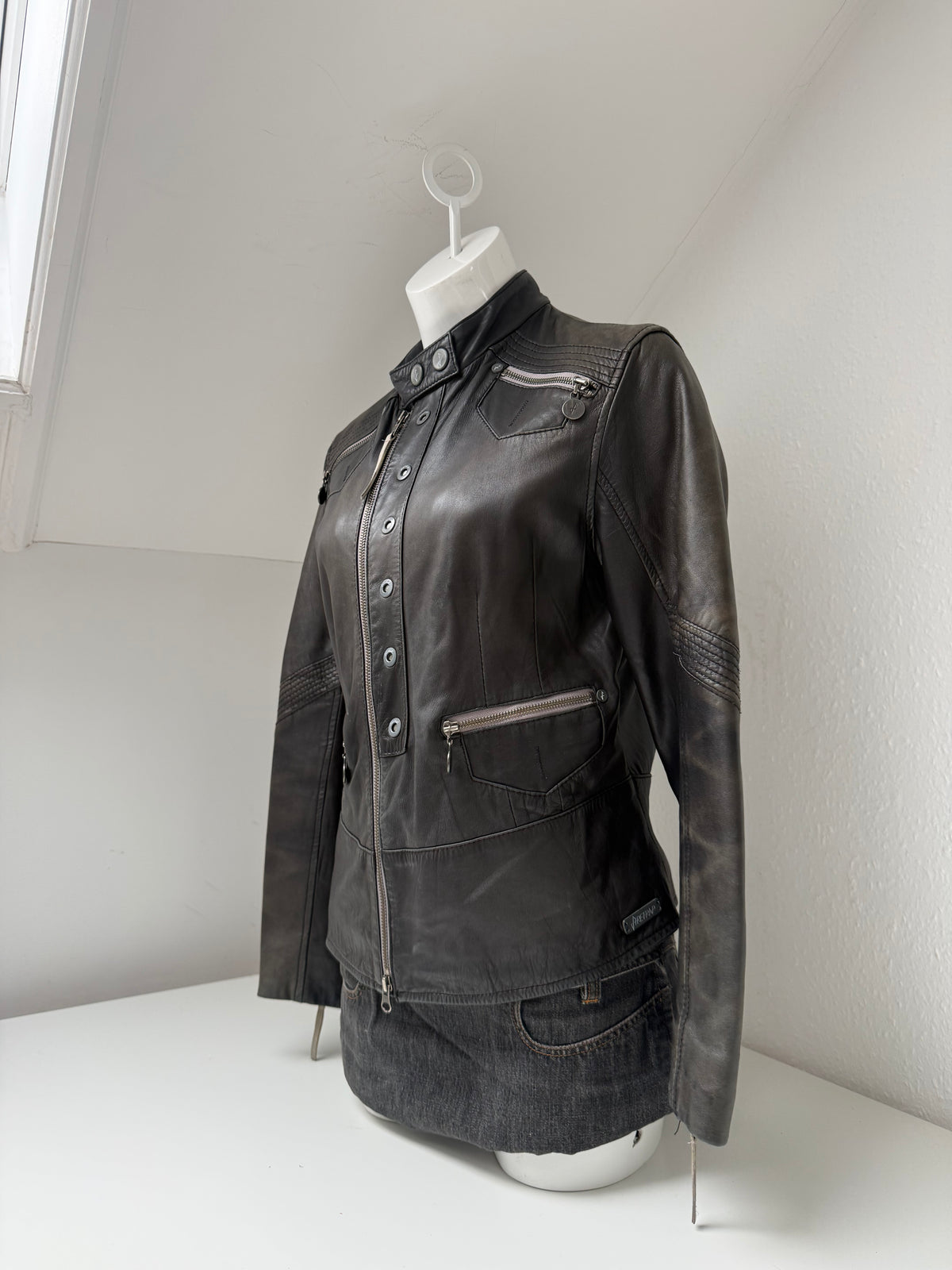 Firetrap Leather Jacket (L)