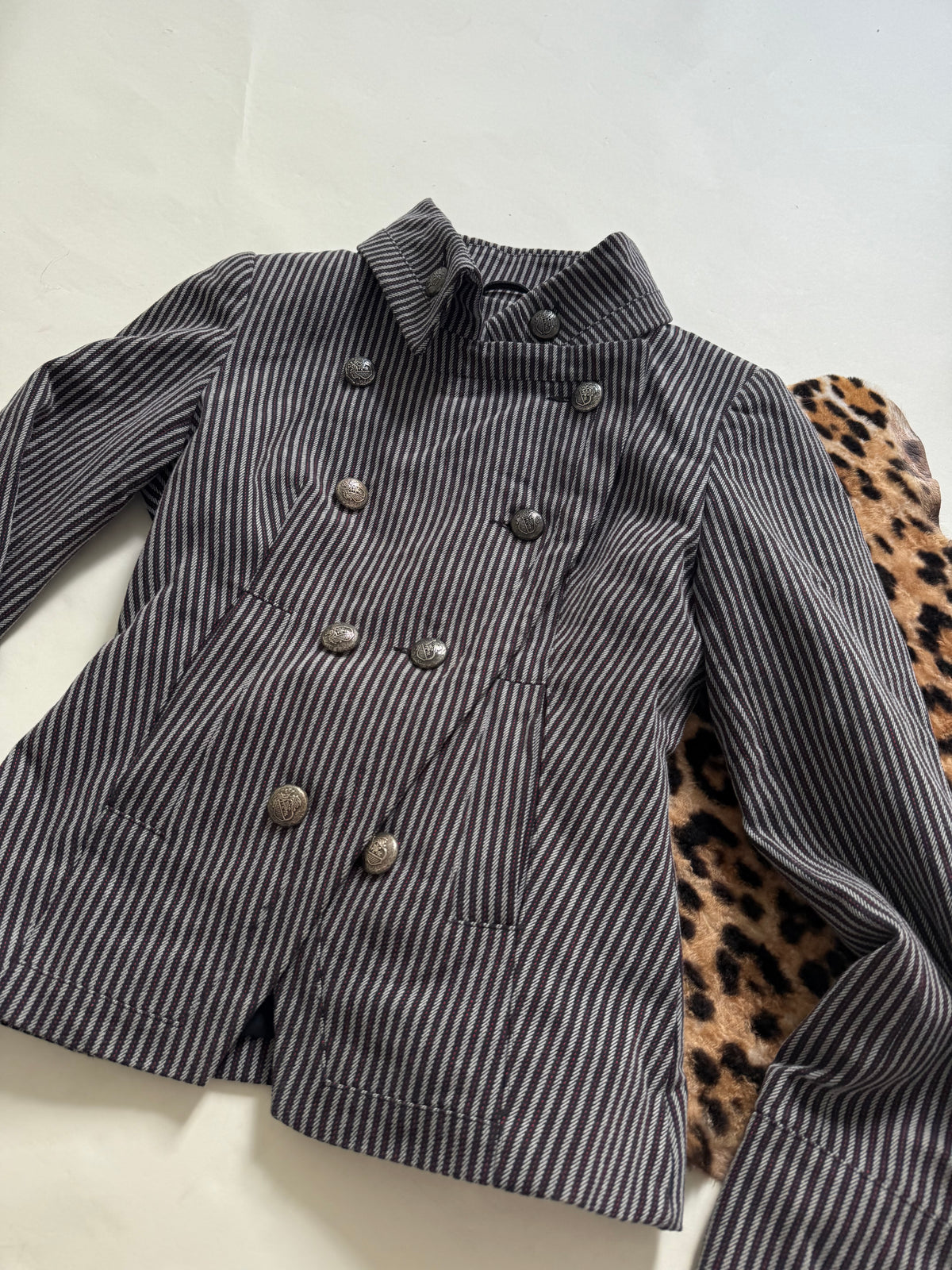 Striped Military Jacket (UK8)