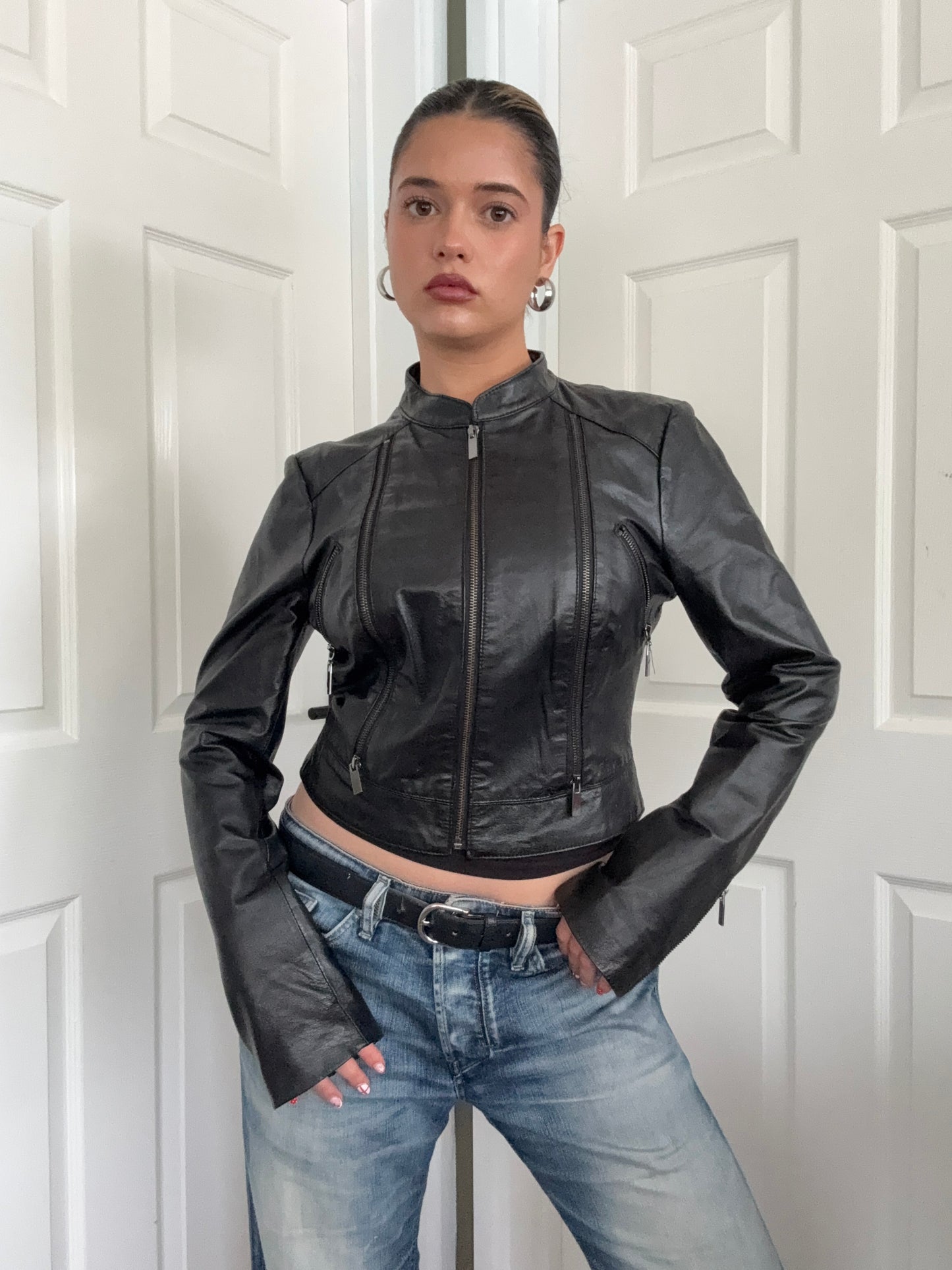Bebe Leather Jacket (M)