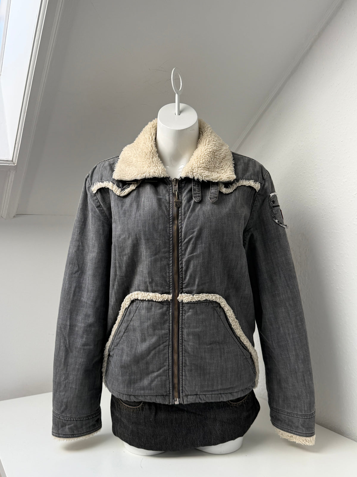 Vintage Diesel Aviator Bomber Jacket (M)