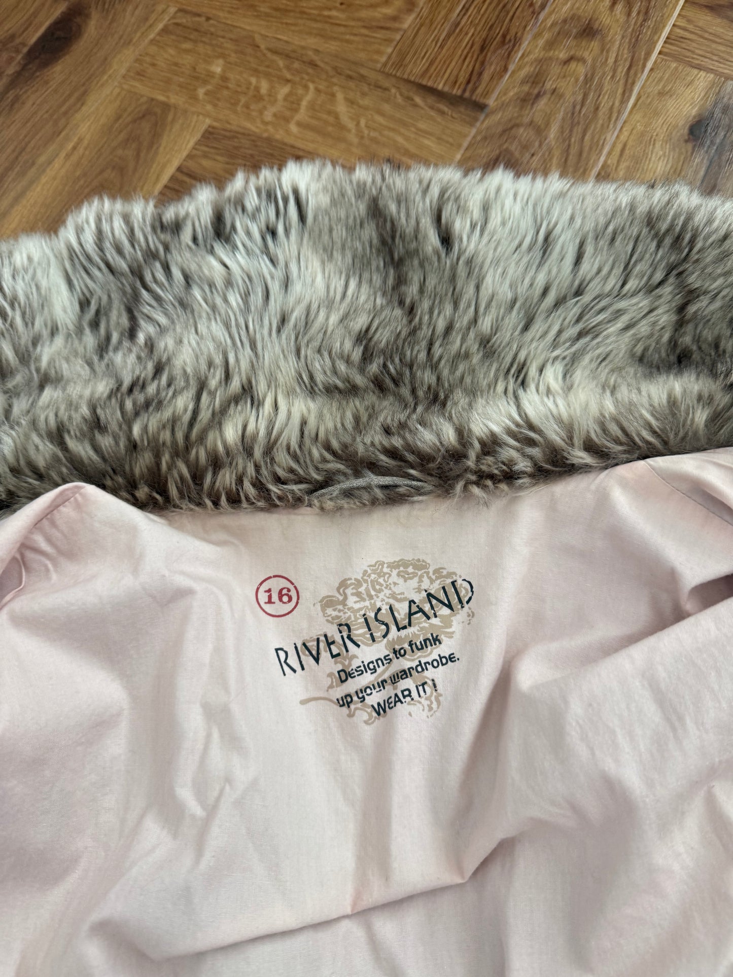 Faux Fur Bomber Jacket (UK16)