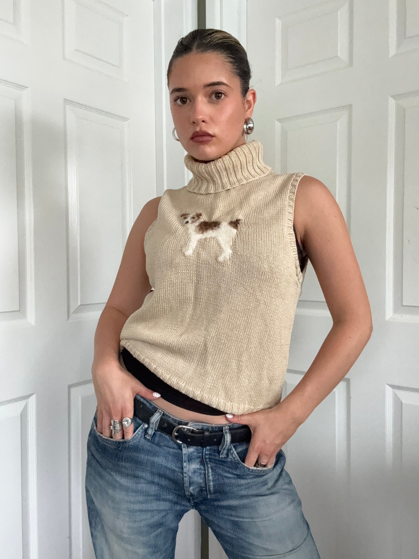 Ralph Lauren Knit Dog Top (M)
