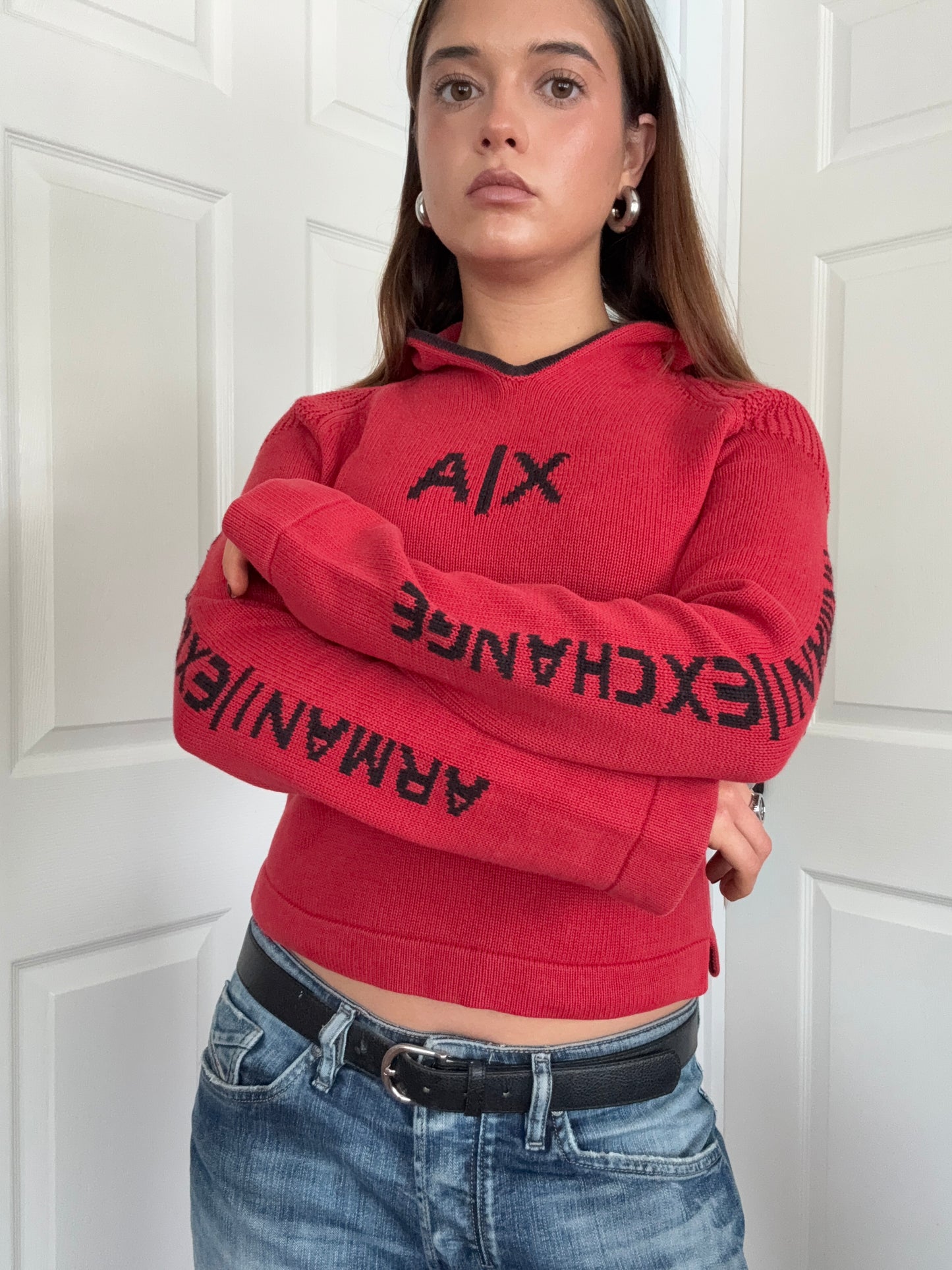 Armani Knit Hoodie (M)