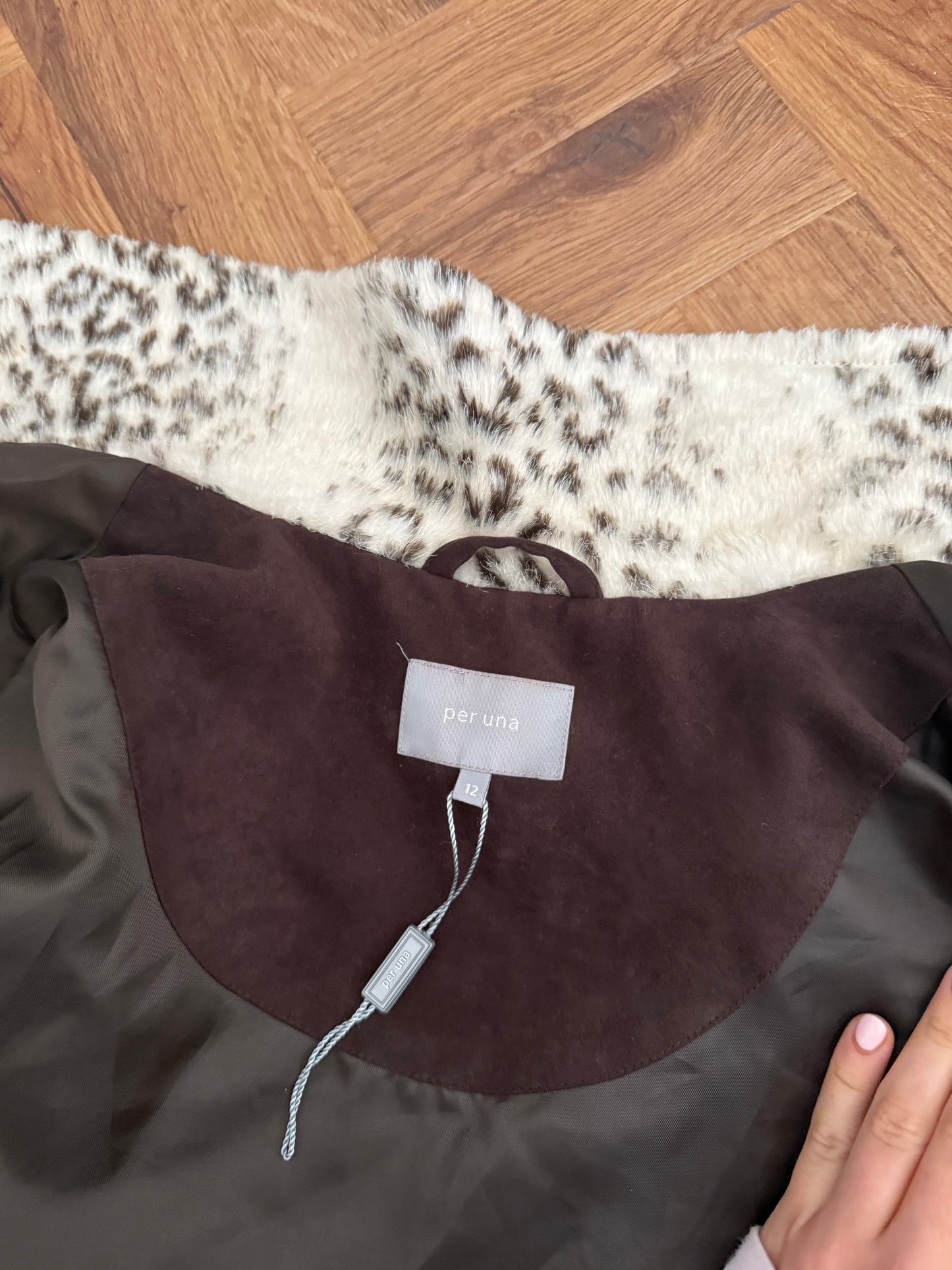 Faux Fur Leopard Jacket (UK14)