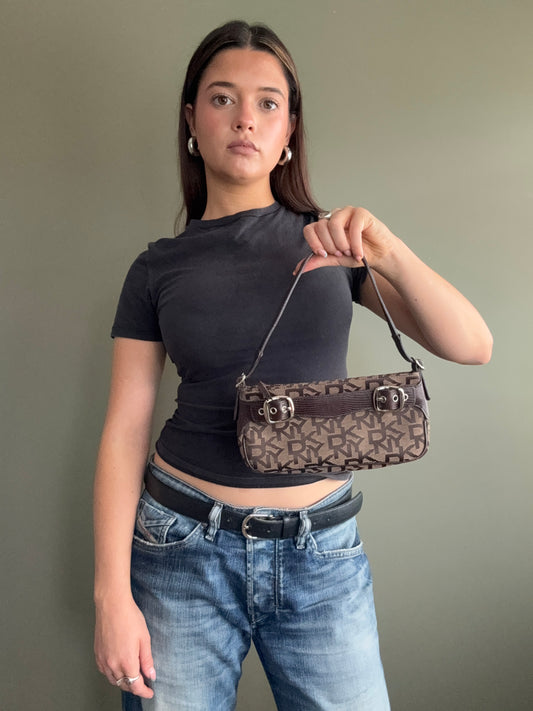 DKNY Monogram Shoulder Bag