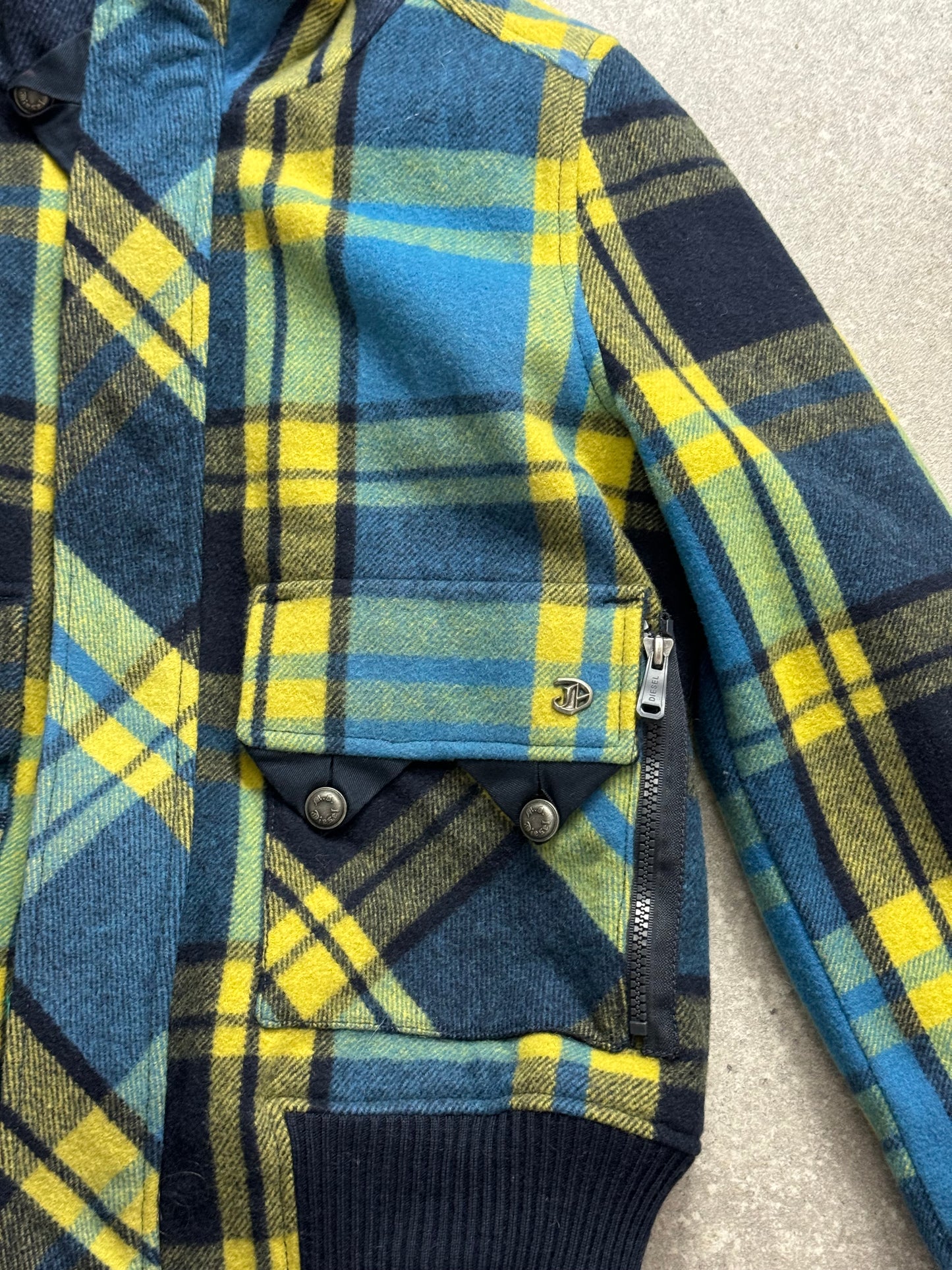 Diesel Wool Tartan Jacket