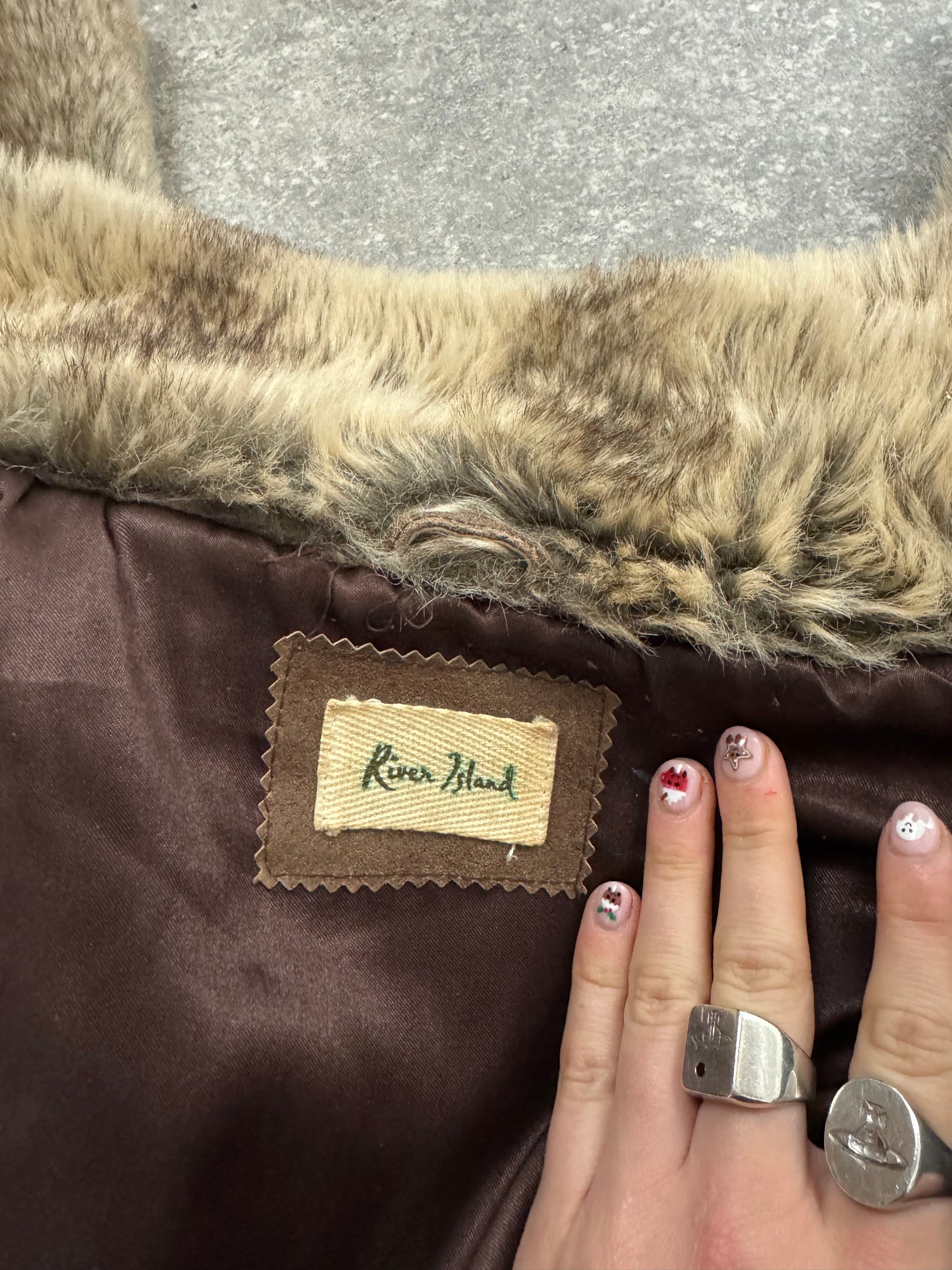 Y2K Faux Fur Jacket (UK10)