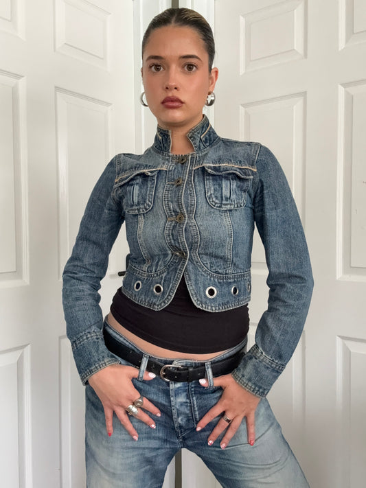 Cropped Denim Jacket (M)