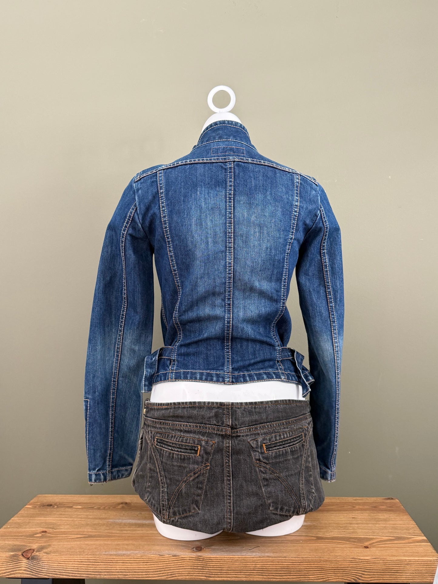 French Connection Denim Cargo Jacket (UK10)
