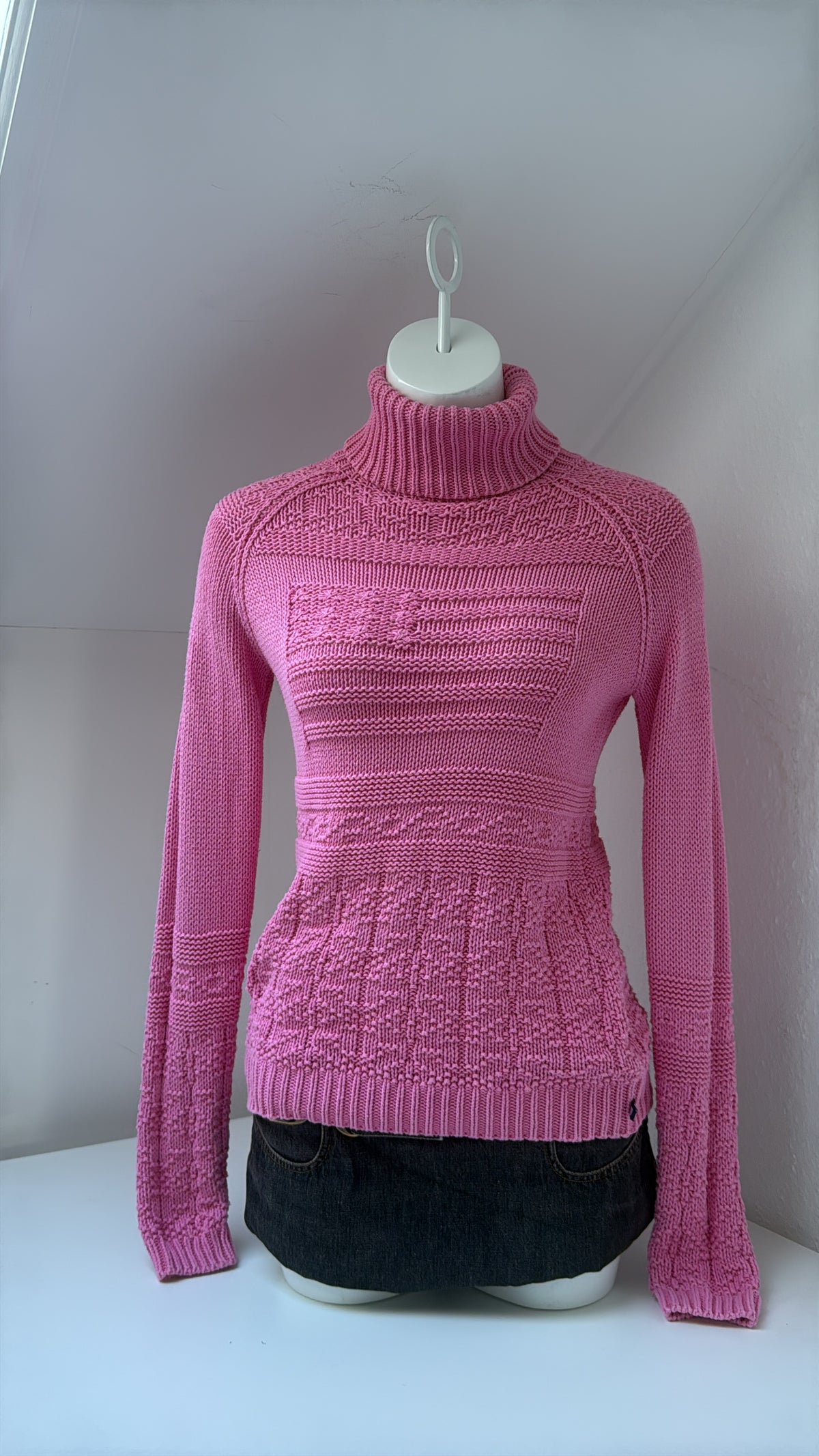 Vintage Ralph Lauren Knit Flag Jumper (S)
