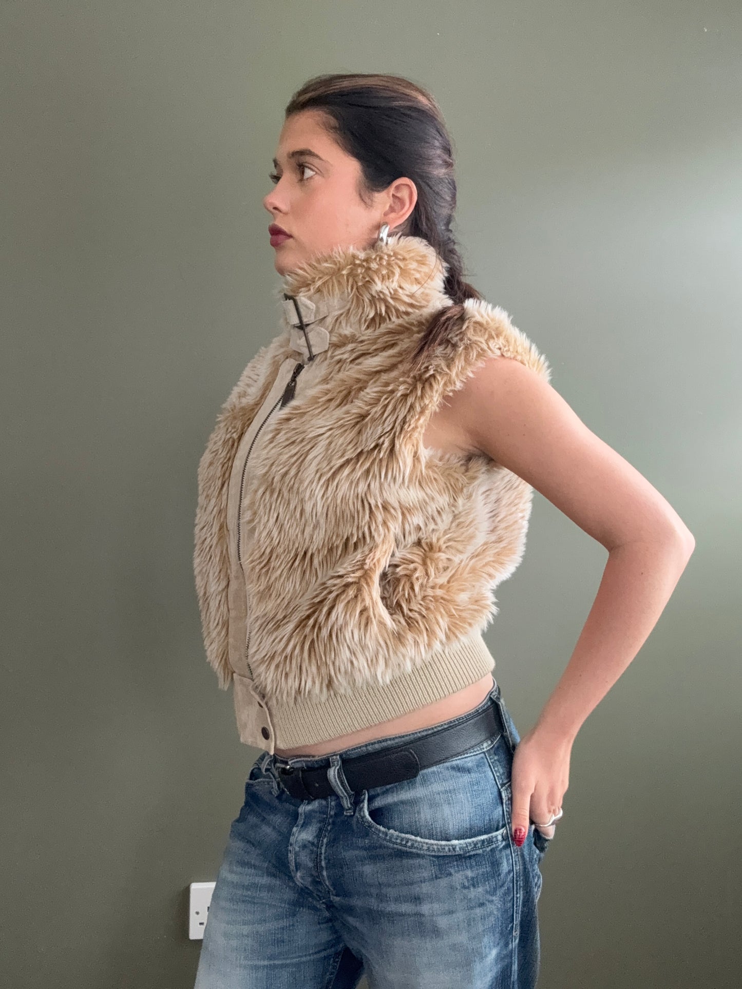 Faux Fur Gilet (UK14)