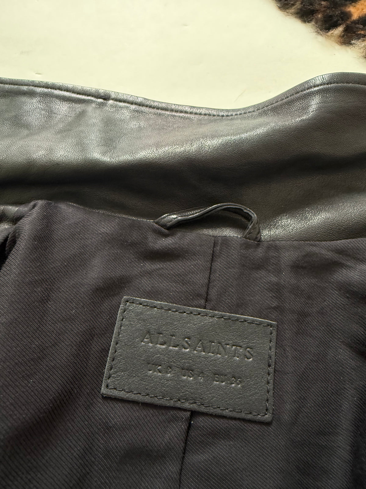 Allsaints Leather Buckle Jacket (UK8)