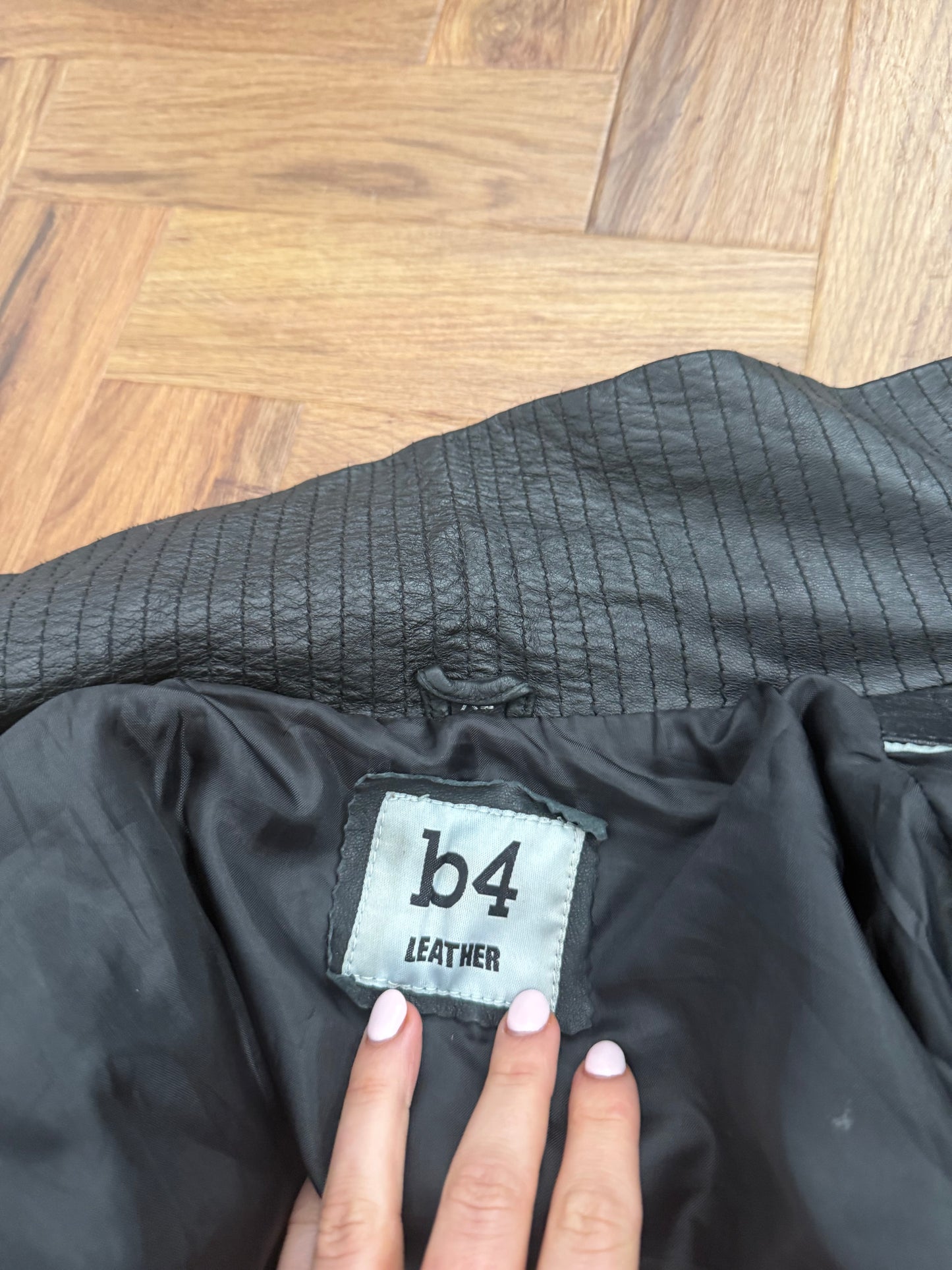 Leather Cargo Jacket (XL)