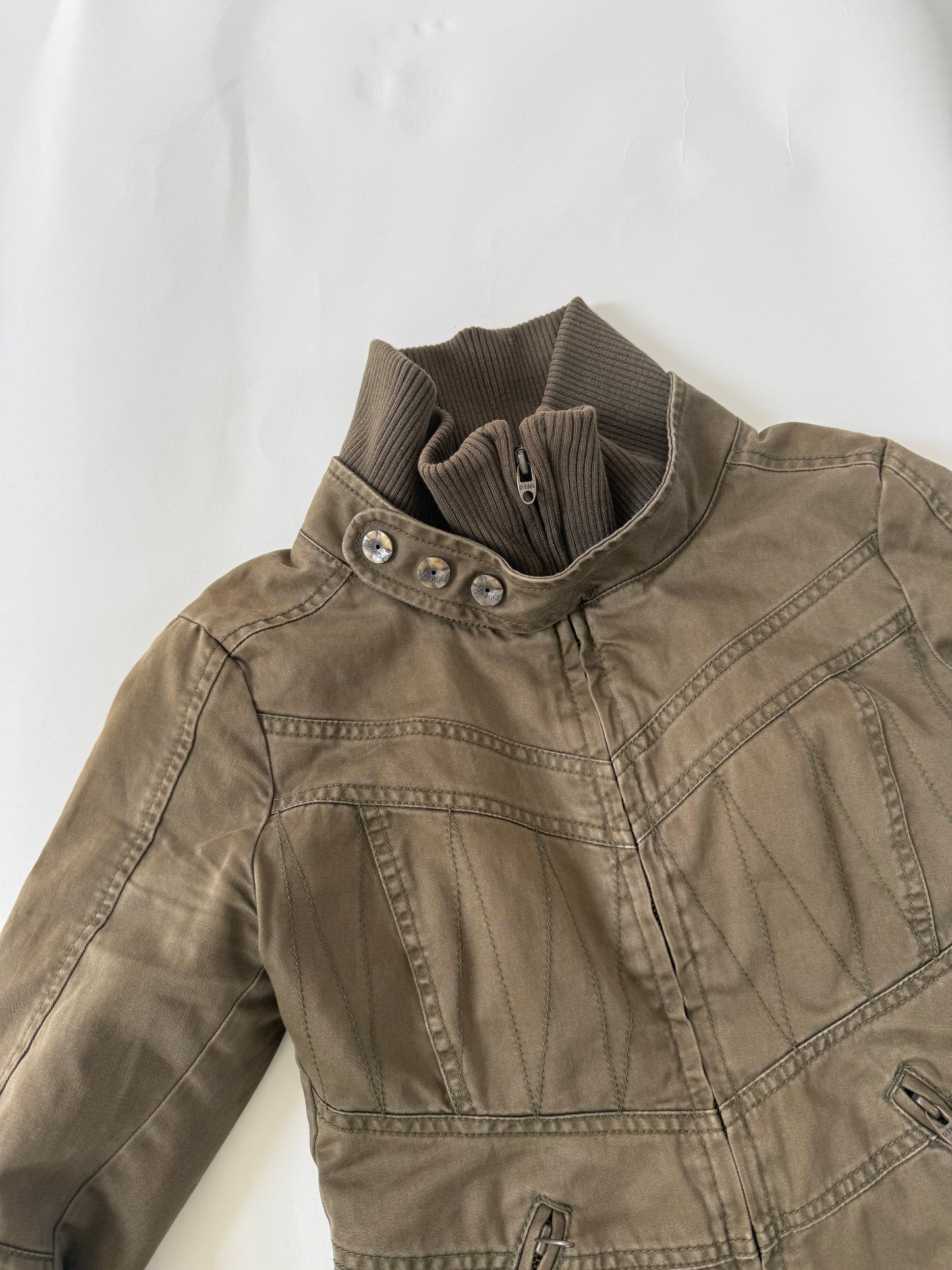 Diesel Fitted Funnel Neck Jacket (XS)
