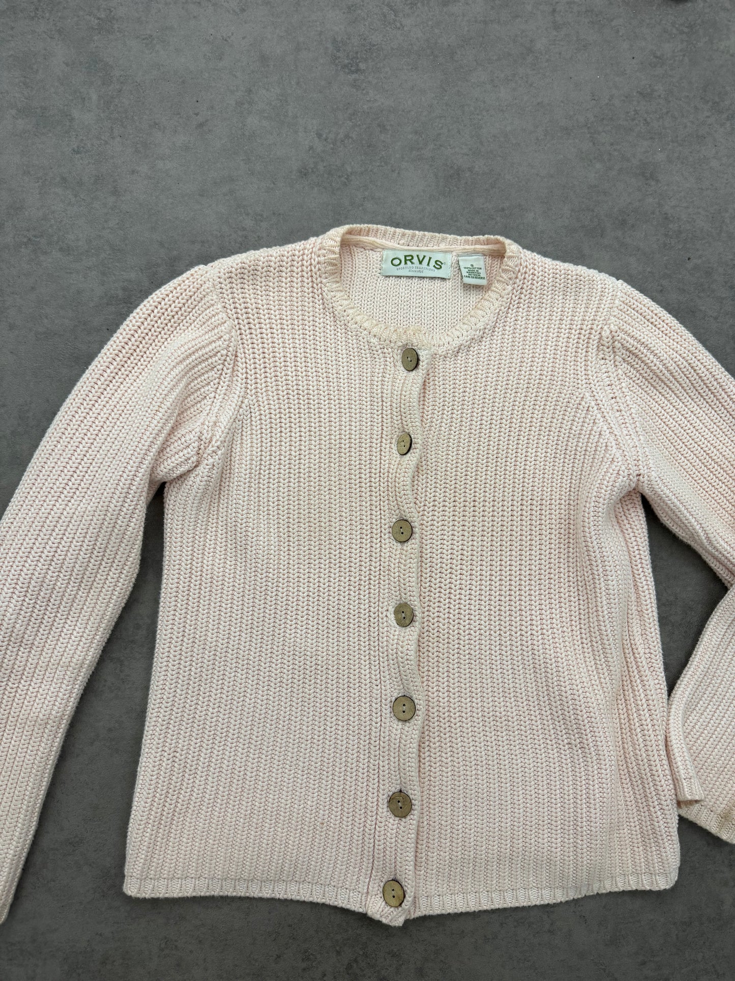 Baby Pink Knitted Cardigan