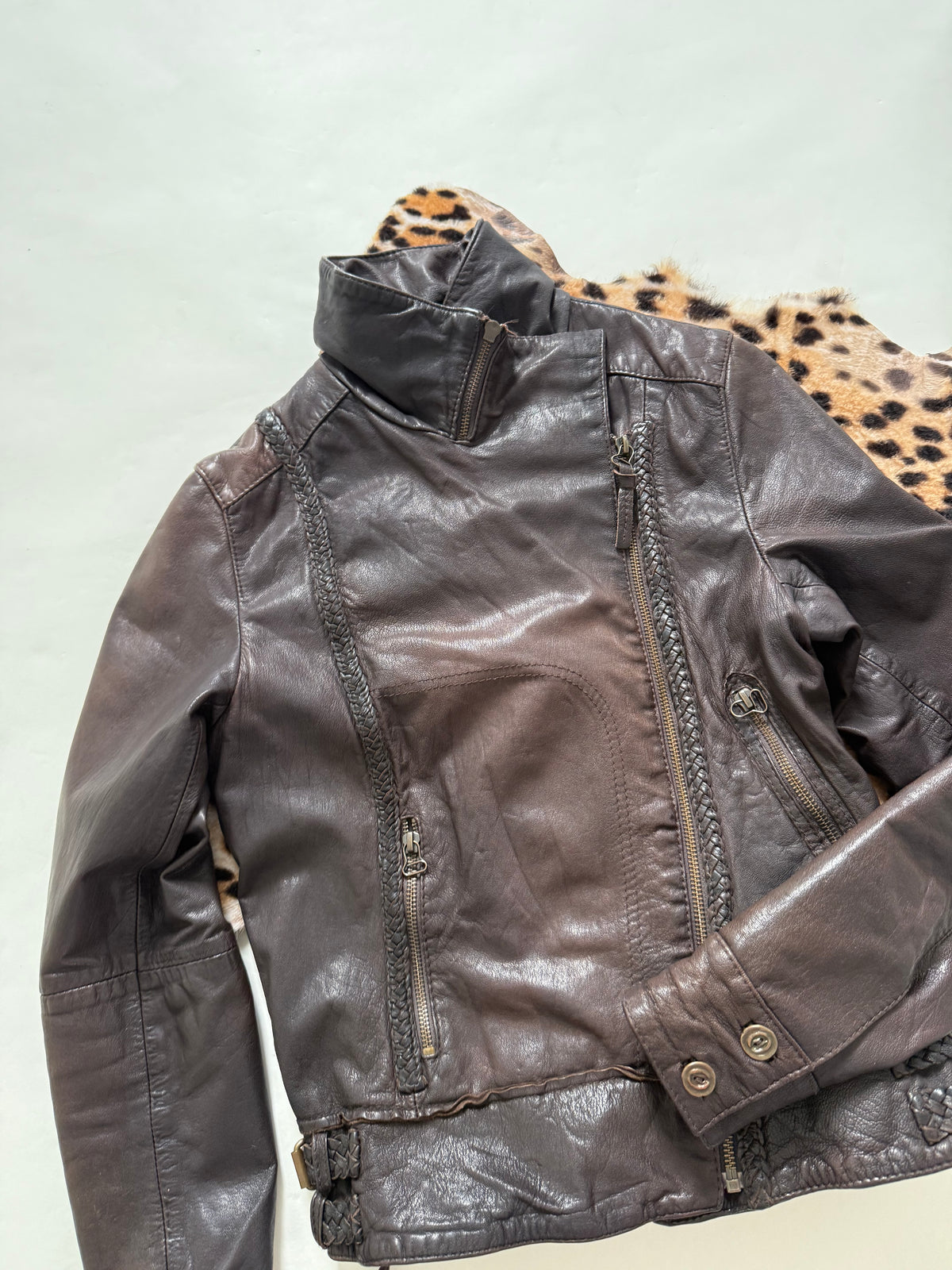Allsaints Leather Jacket (UK10)