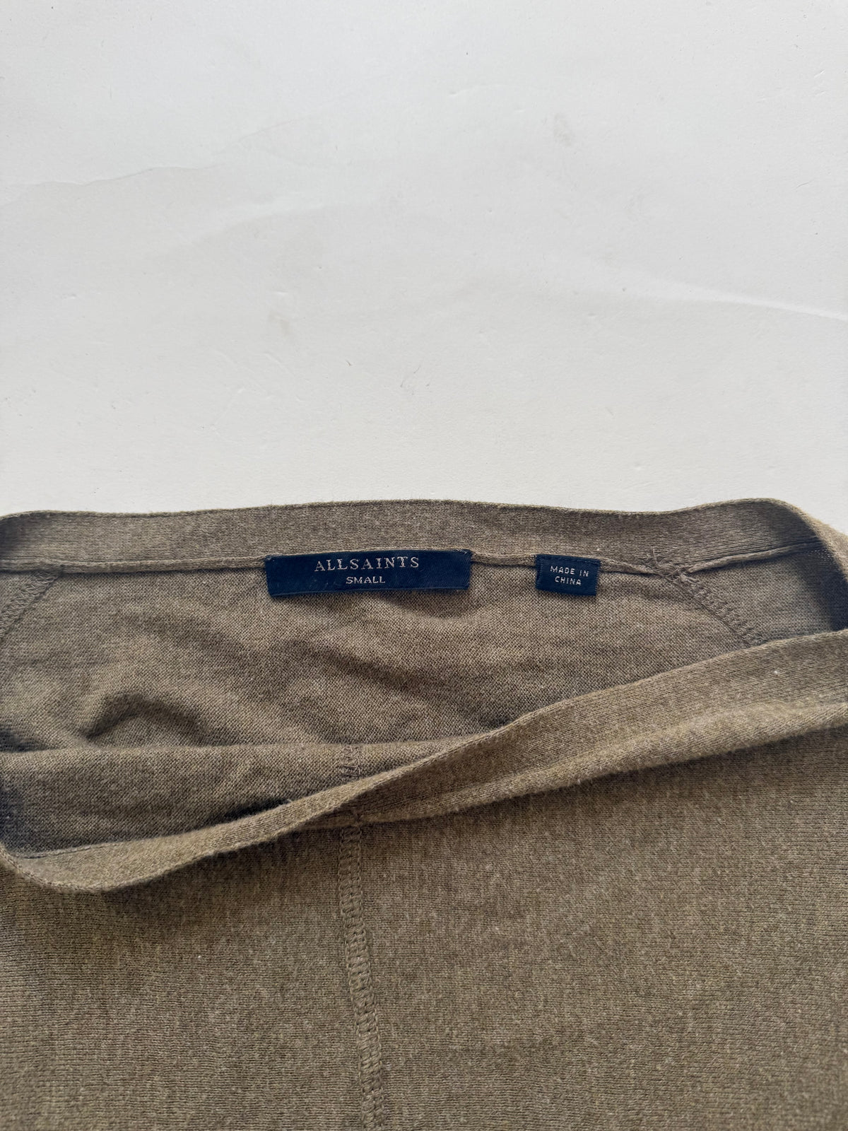 Allsaints Khaki Knit Jumper (S)