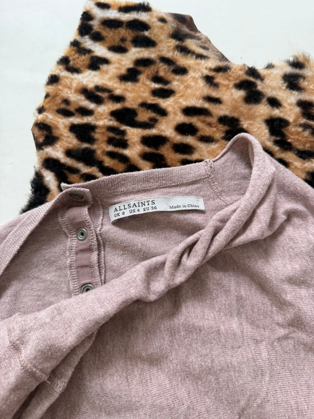 Allsaints Batwing Popper Jumper (UK8)
