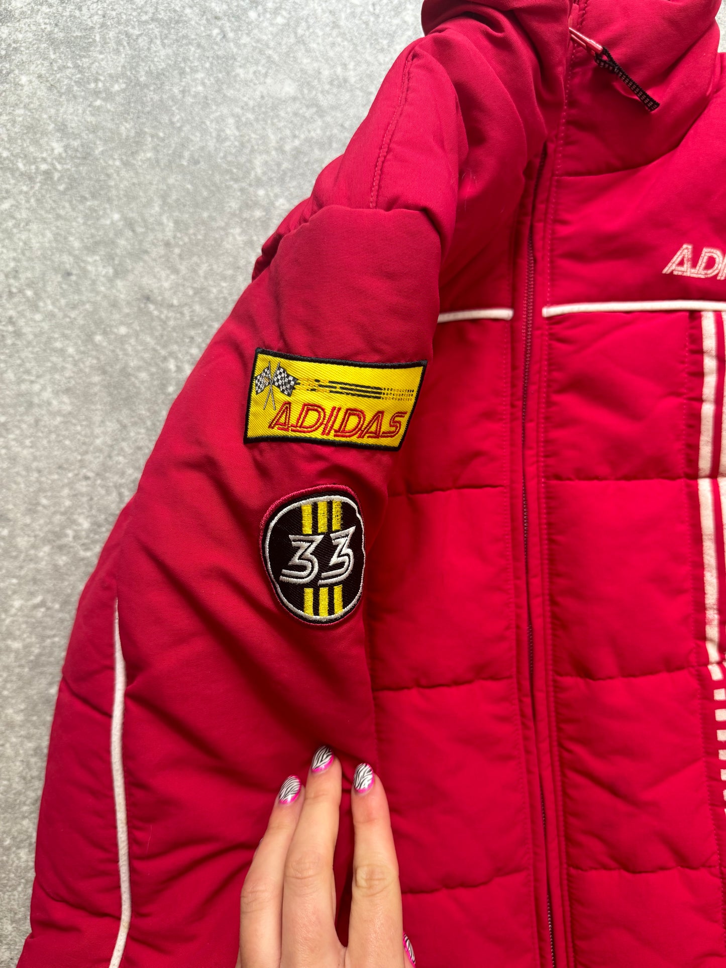 Red Adidas Puffer Jacket