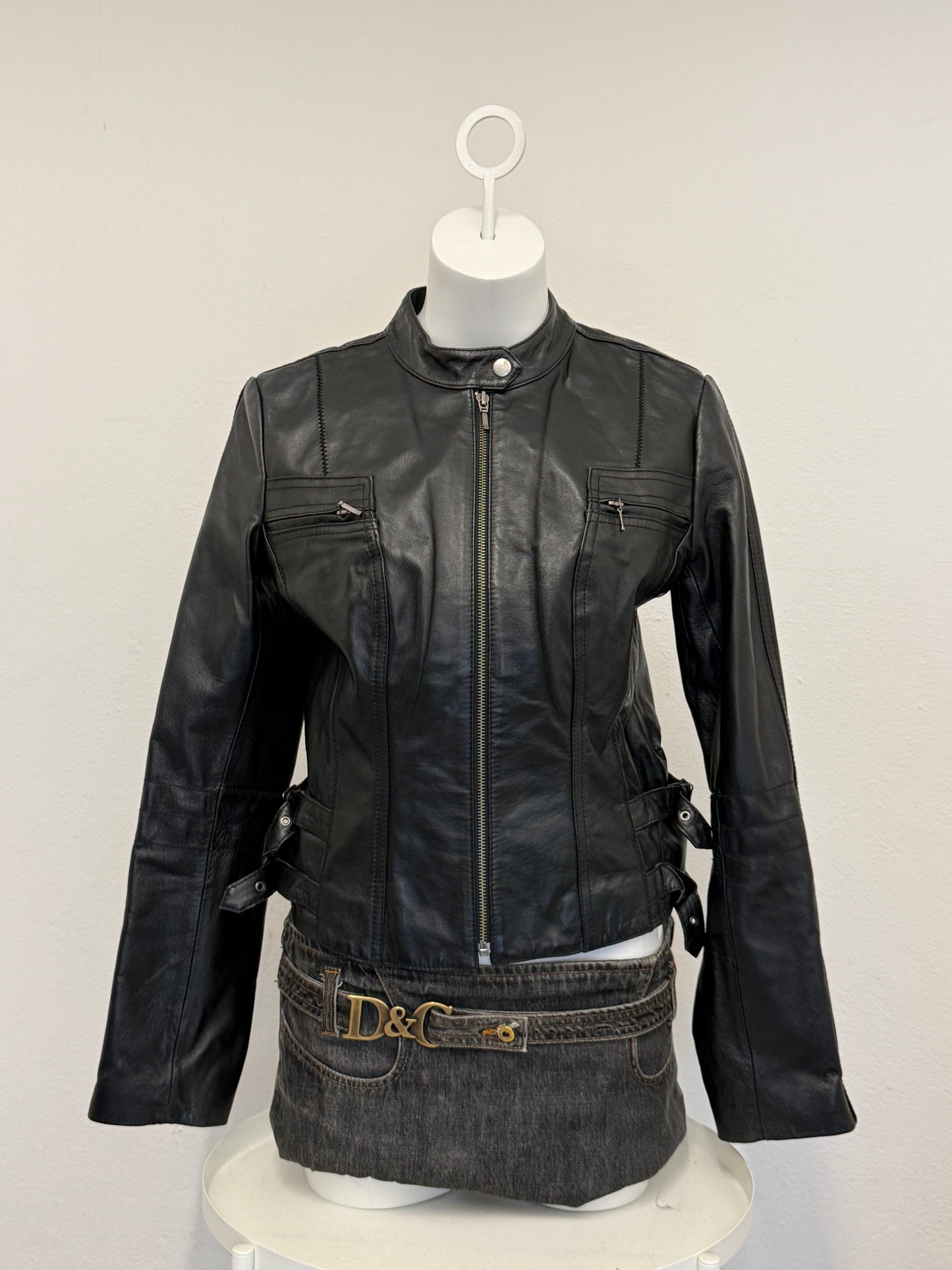 Leather Buckle Jacket (UK10)