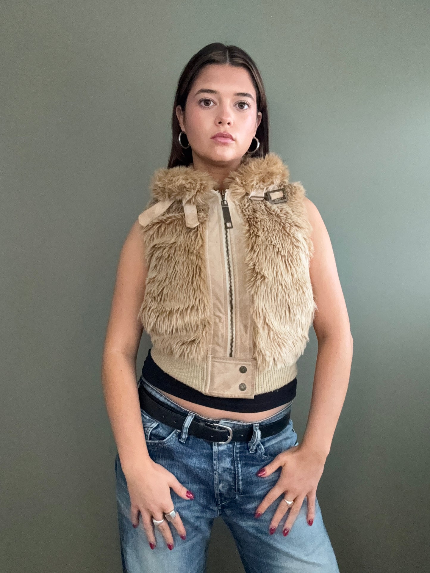 Faux Fur Gilet (UK6)