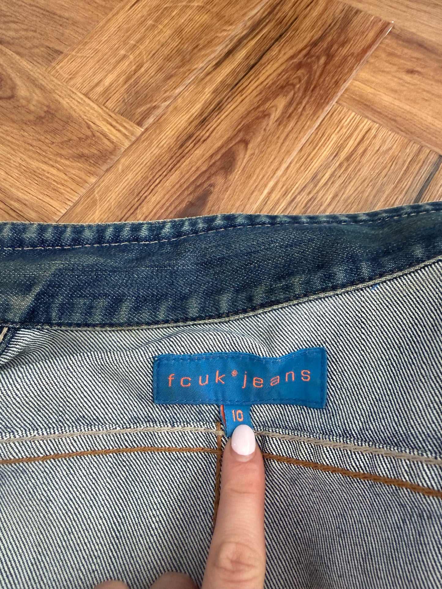 French Connection Denim Cargo Jacket (UK10)