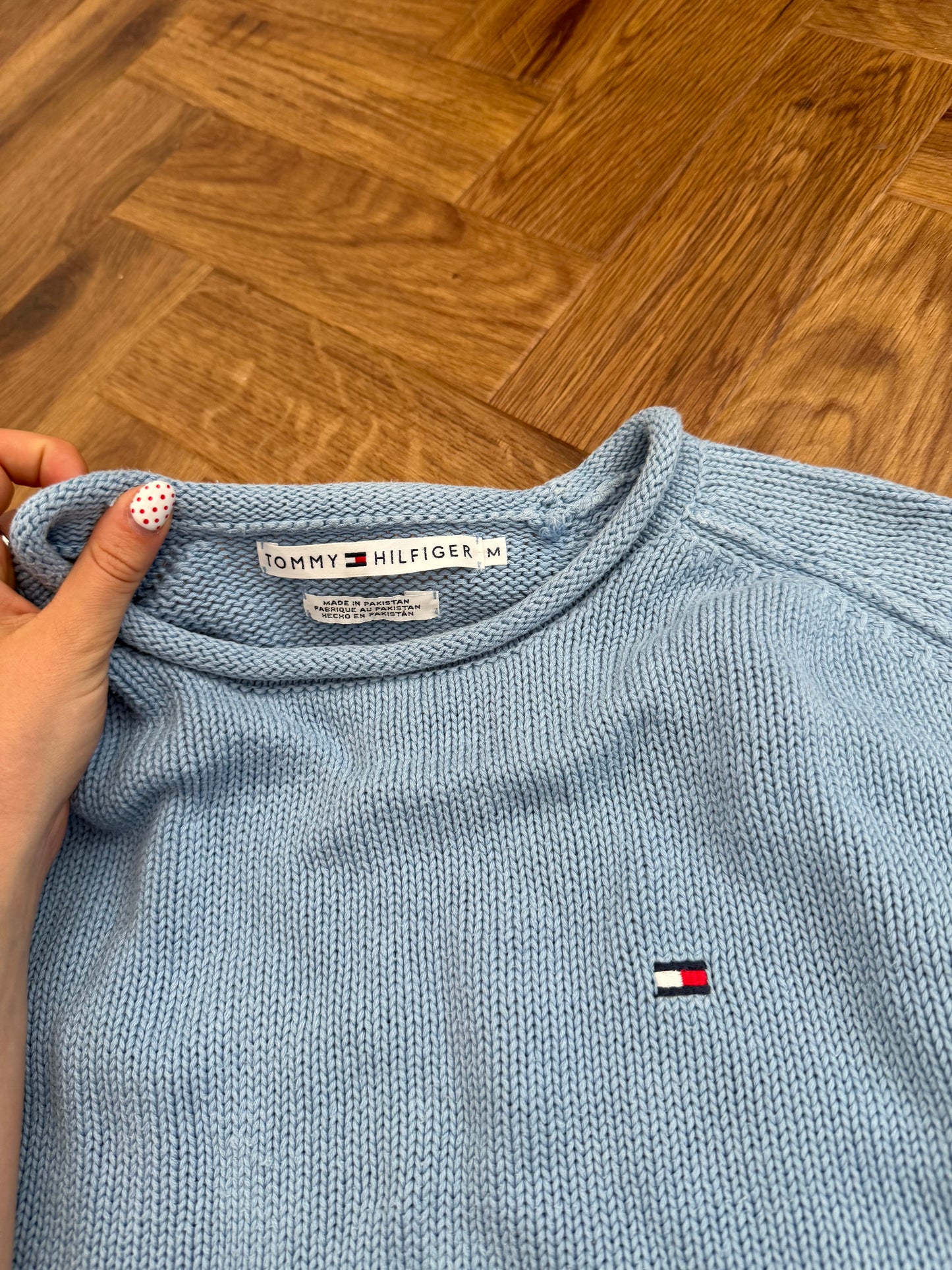 Baby Blue Tommy Hilfiger Knit Jukper (M)