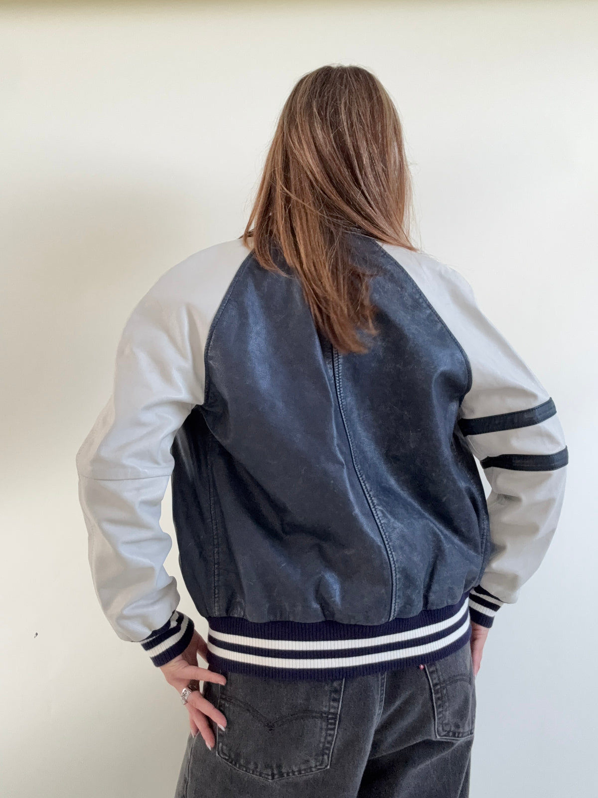 Diesel Leather Bomber Jacket (S)