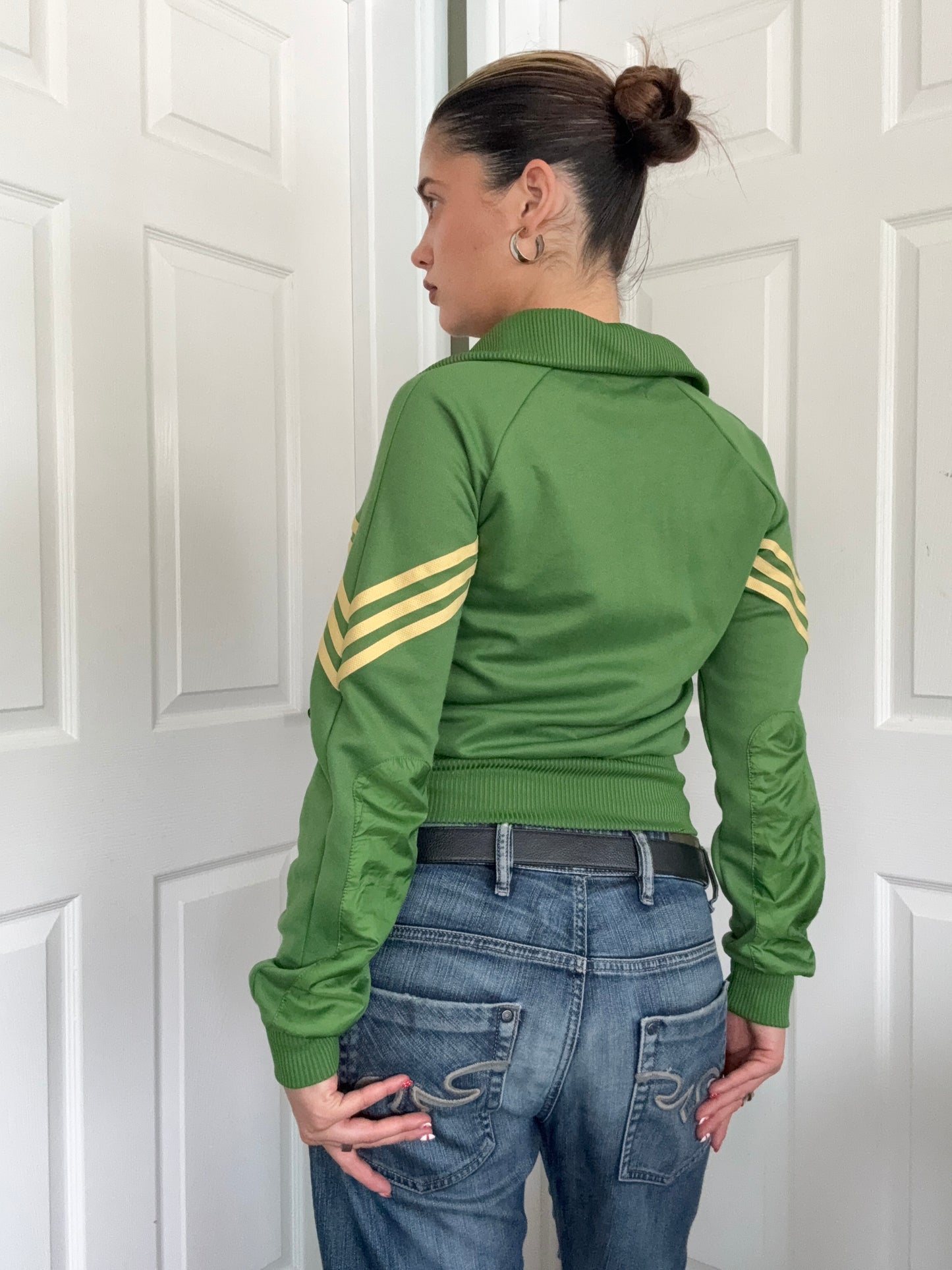 Adidas Green Bomber Jacket (UK10)