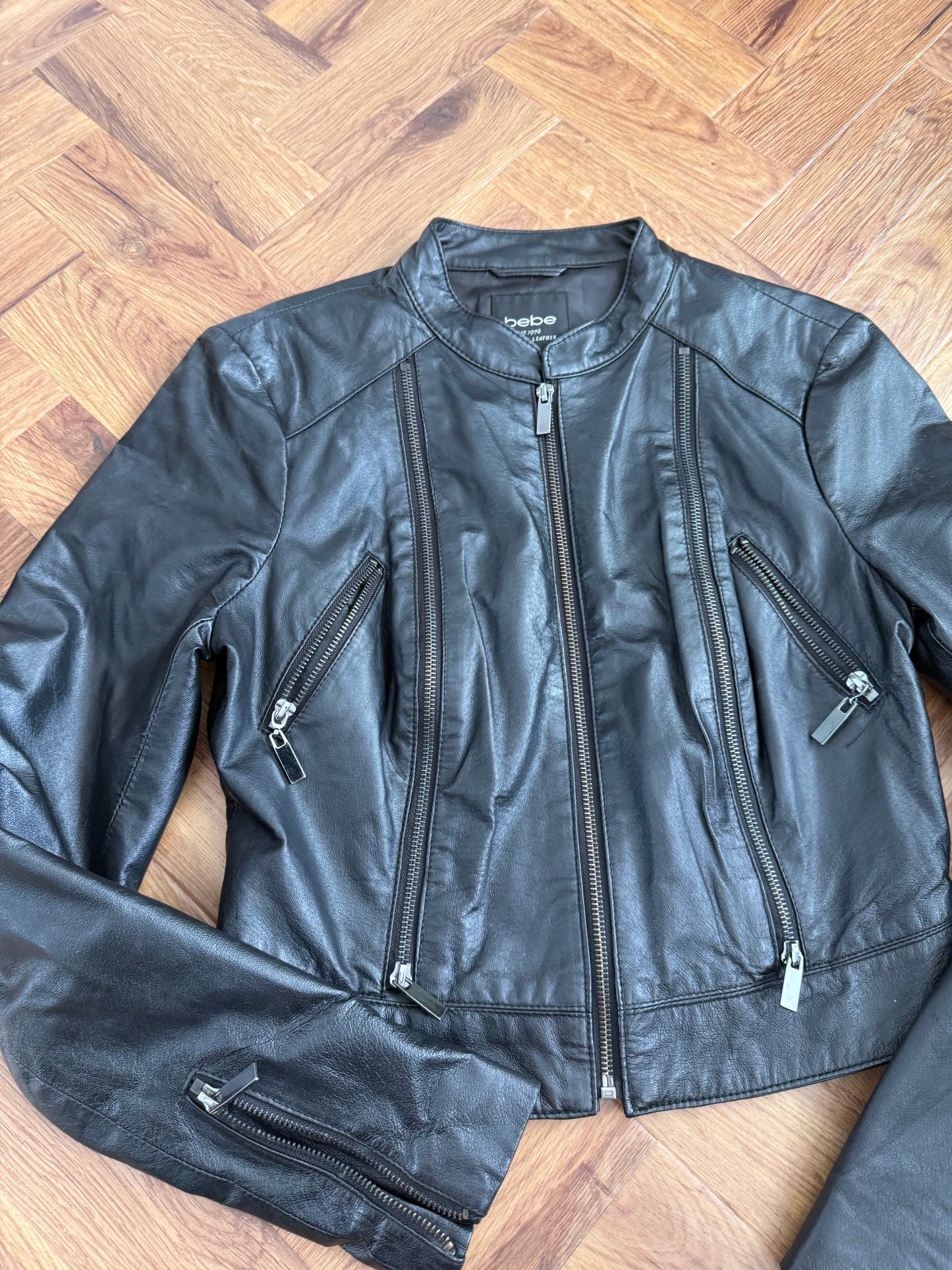 Bebe Leather Jacket (M)