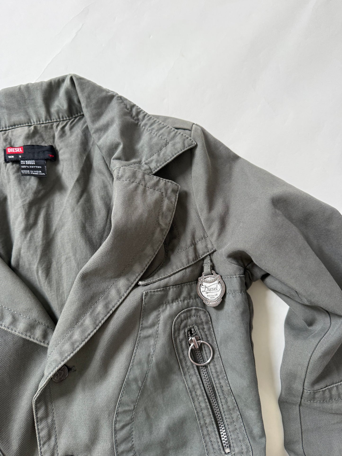 Diesel Cropped Fitted Jacket (S)