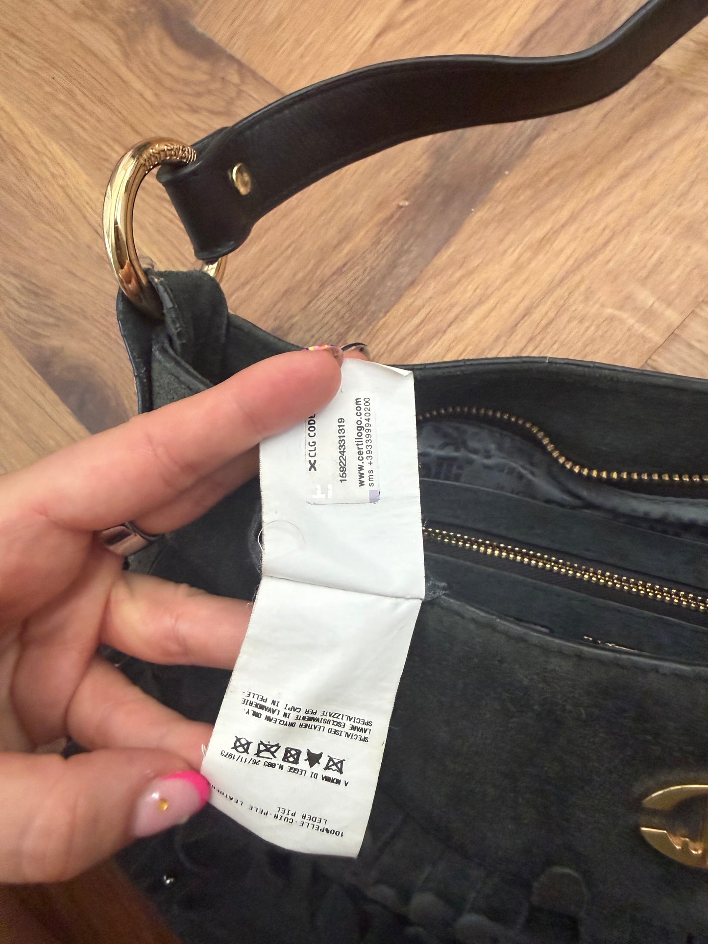 Suede Cavalli Shoulder Bag