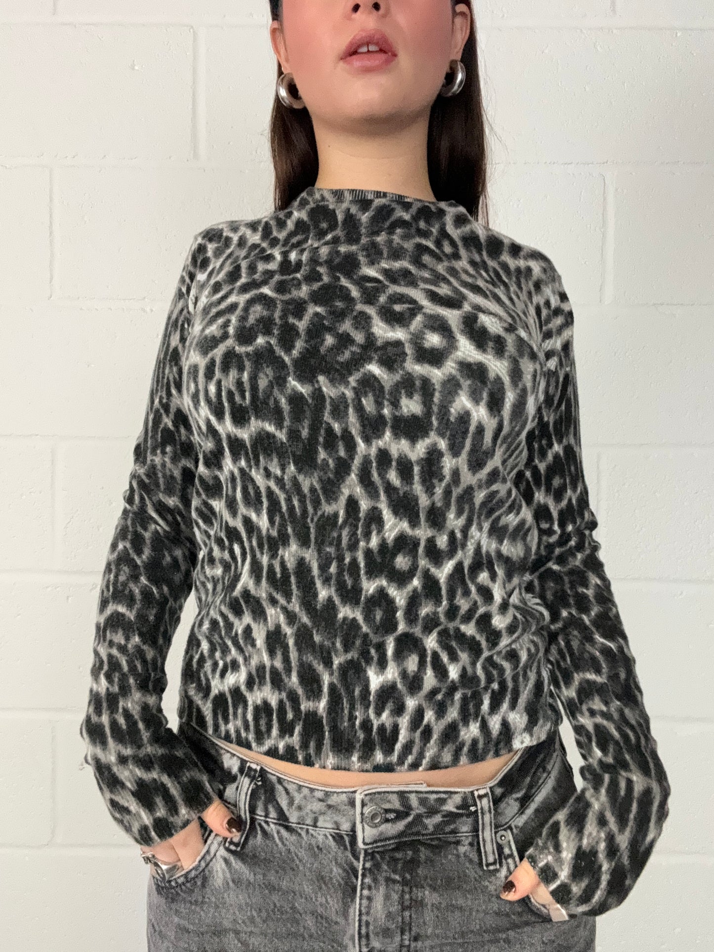 Leopard Print Jumper (UK8)