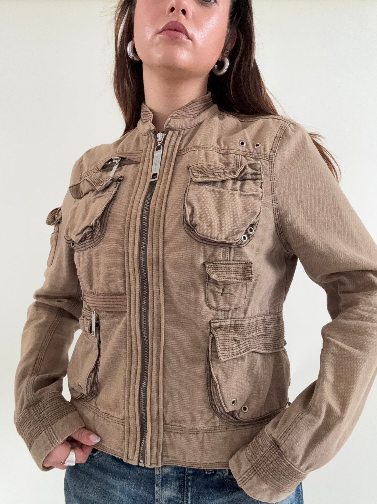 Cargo Embroidered Jacket (UK14)