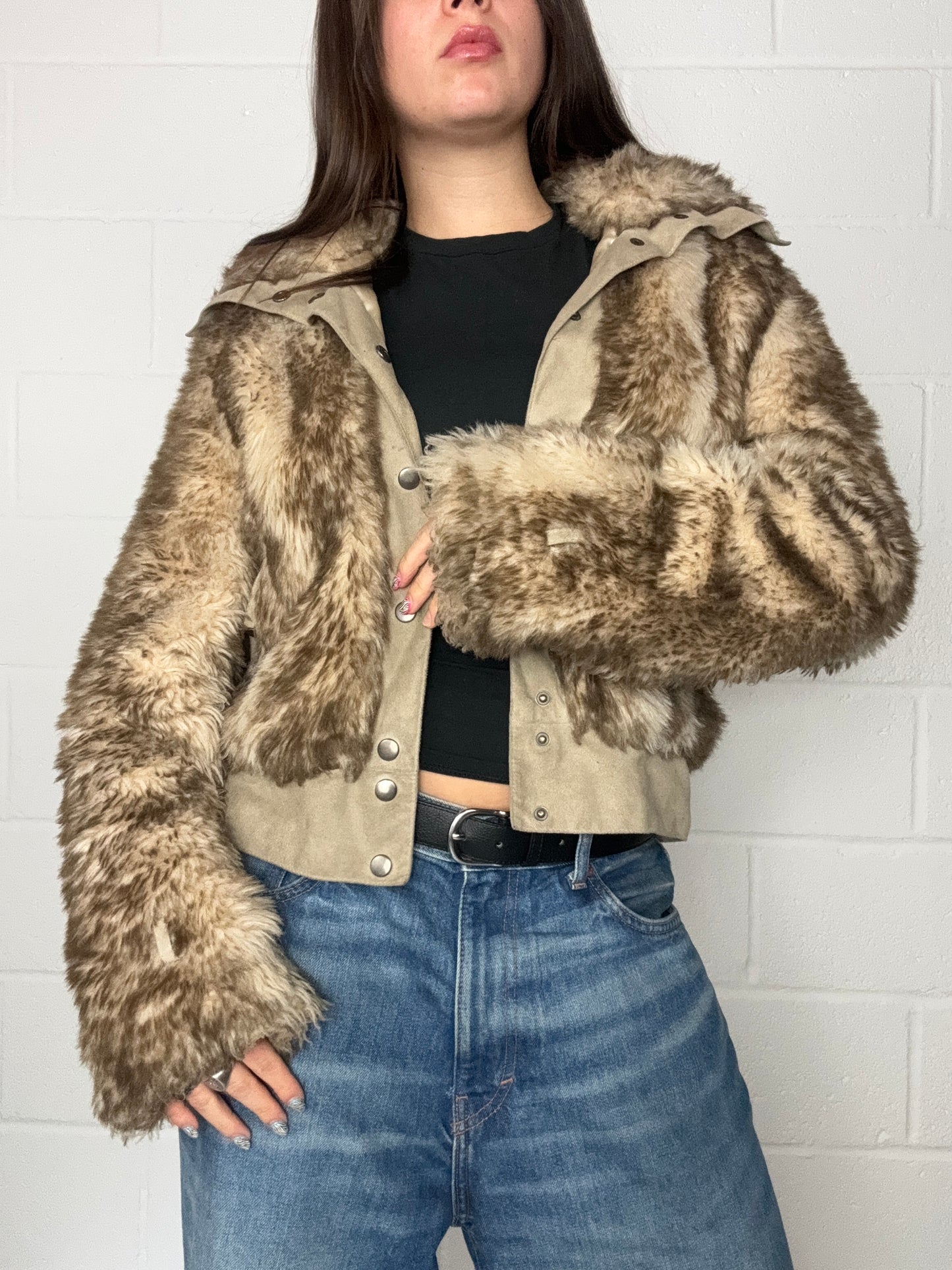 Morgan De Toi Faux Fur Jacket