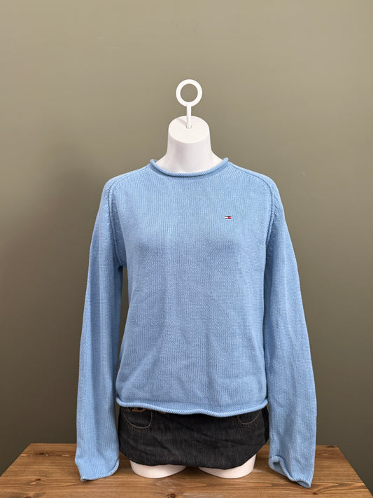 Baby Blue Tommy Hilfiger Knit Jumper (M)