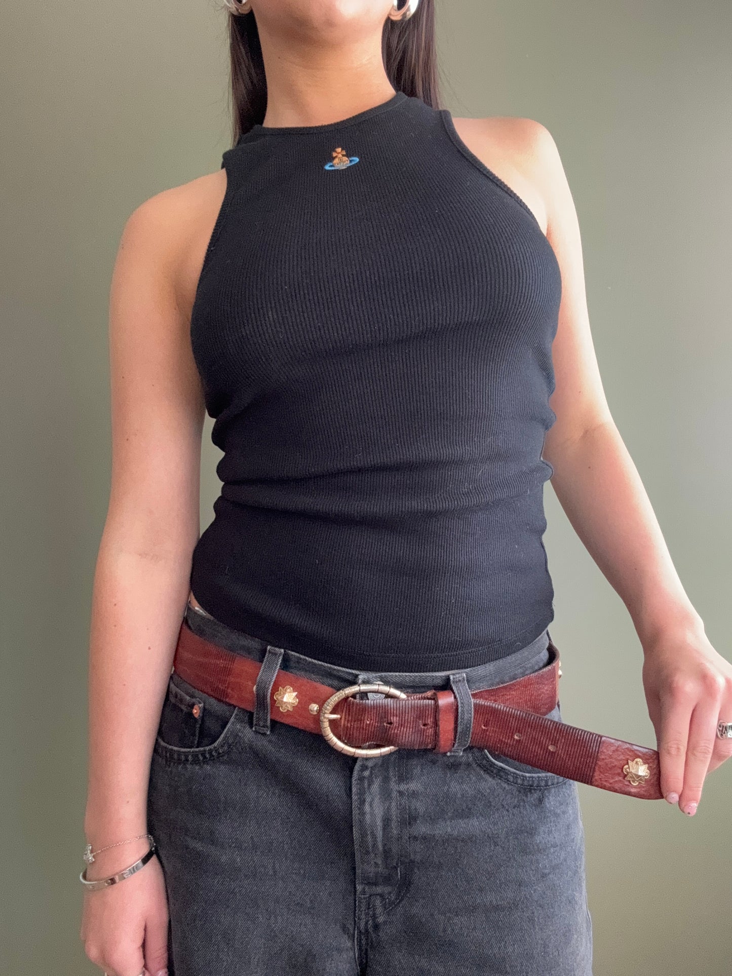 Brown Leather Belt (M)