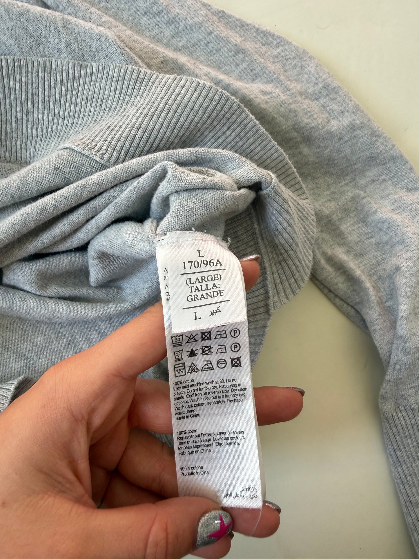 Allsaints Elle Popper Batwing Jumper (L)