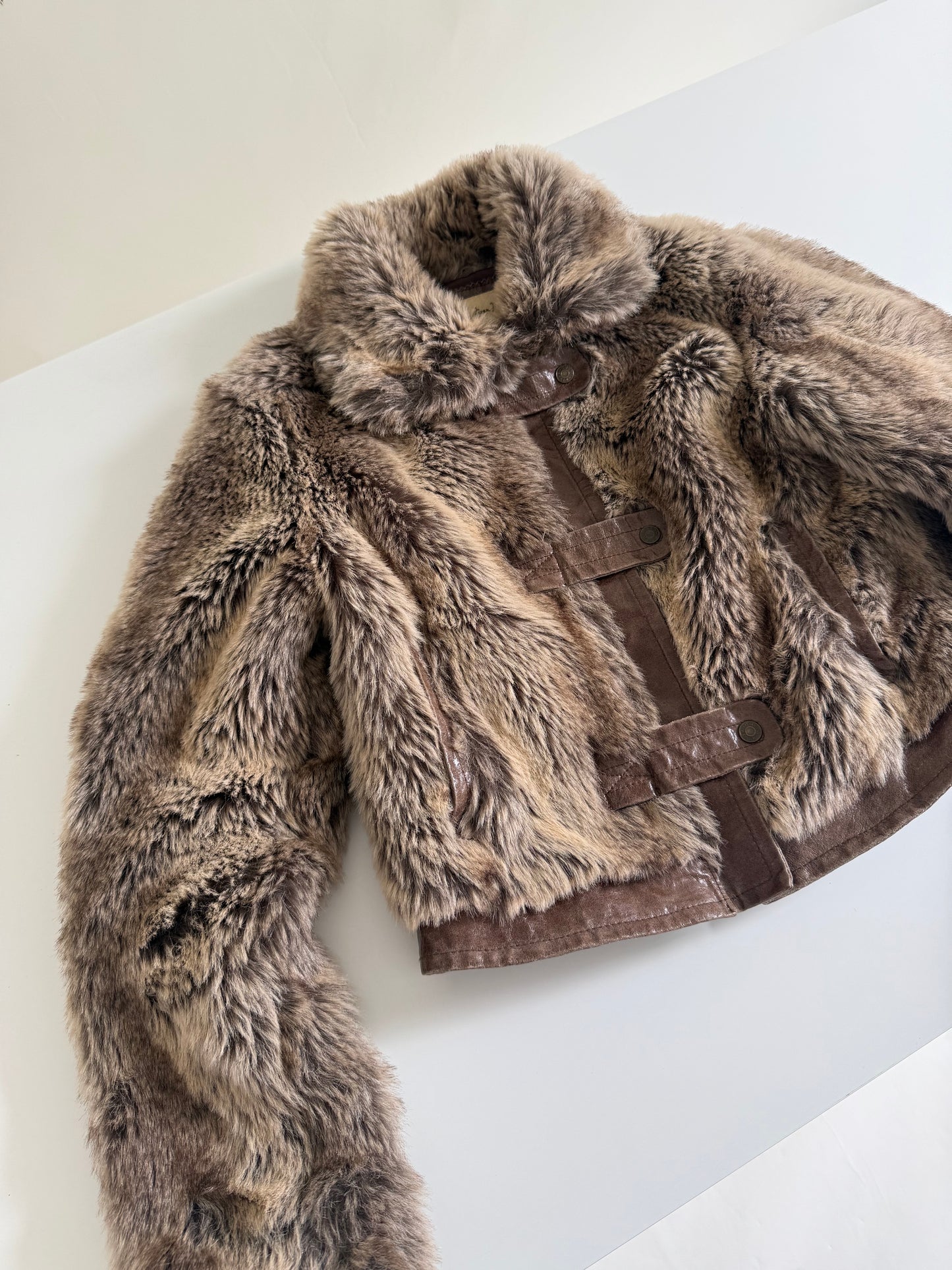 Faux Fur Bomber Jacket (UK12)