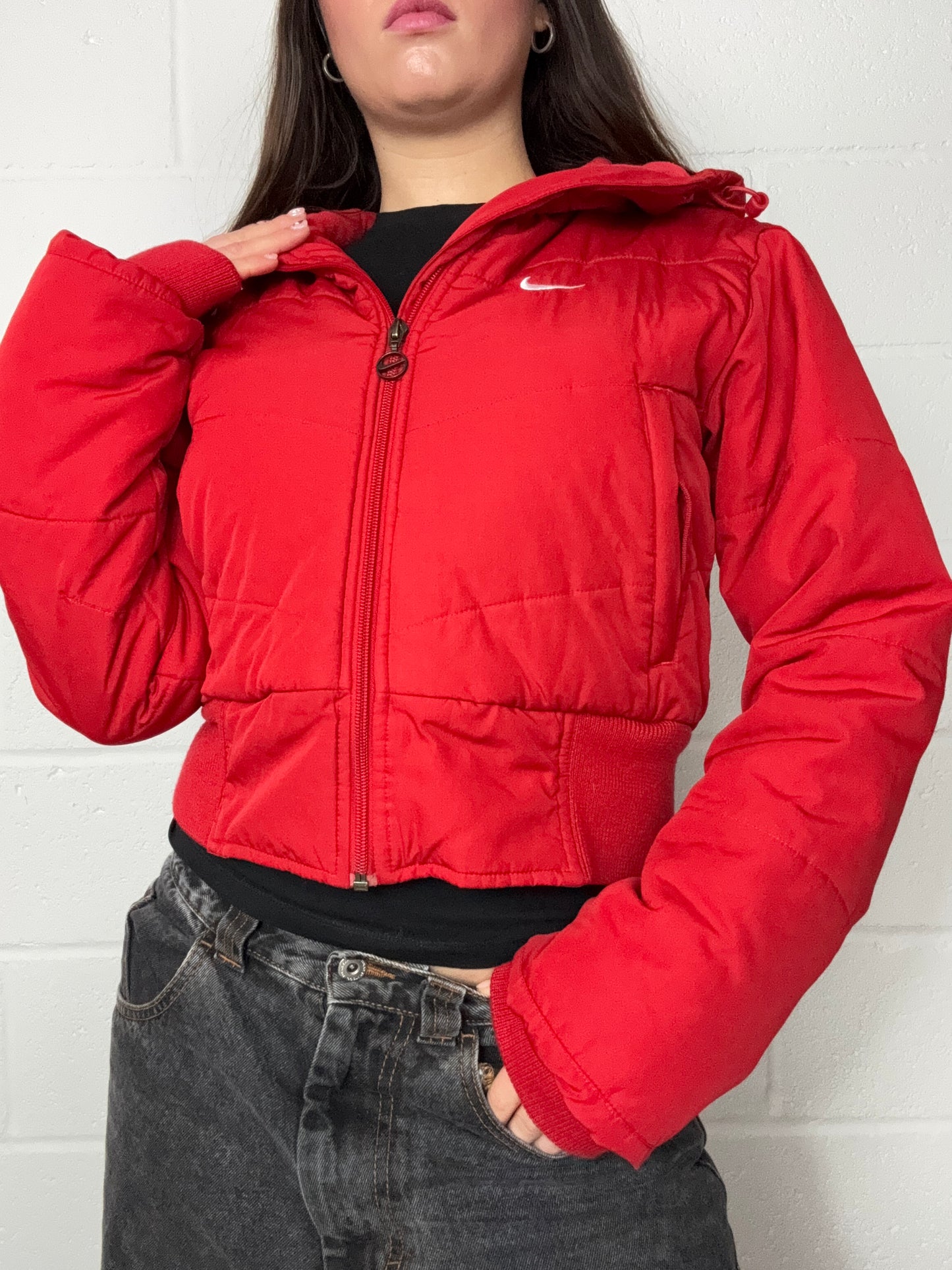 Red Nike Puffer Jacket (S)