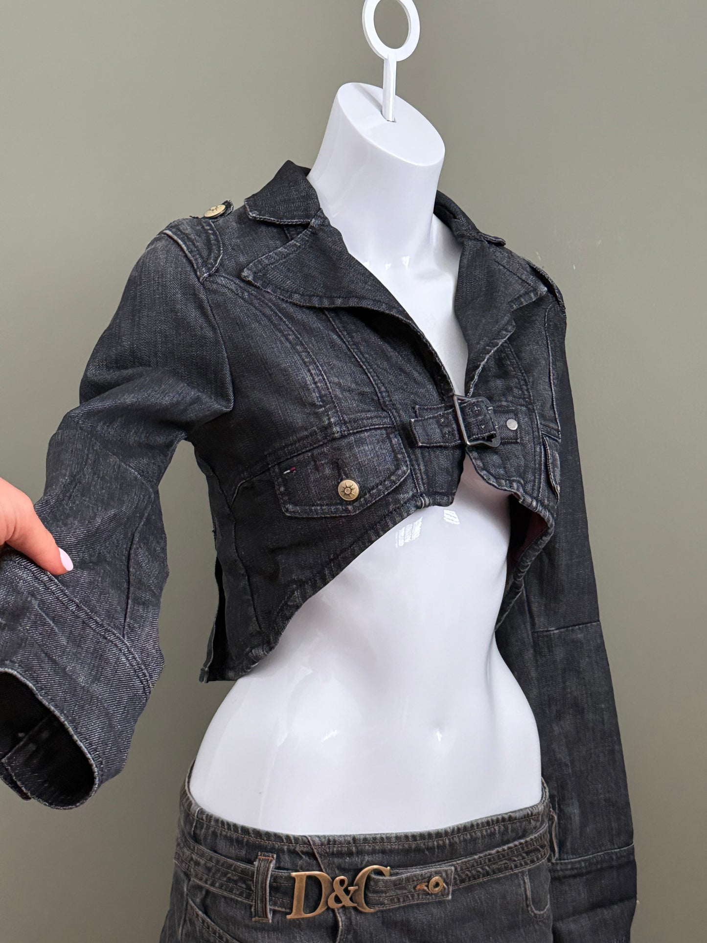 Tommy Hilfiger Cropped Denim Jacket (S)