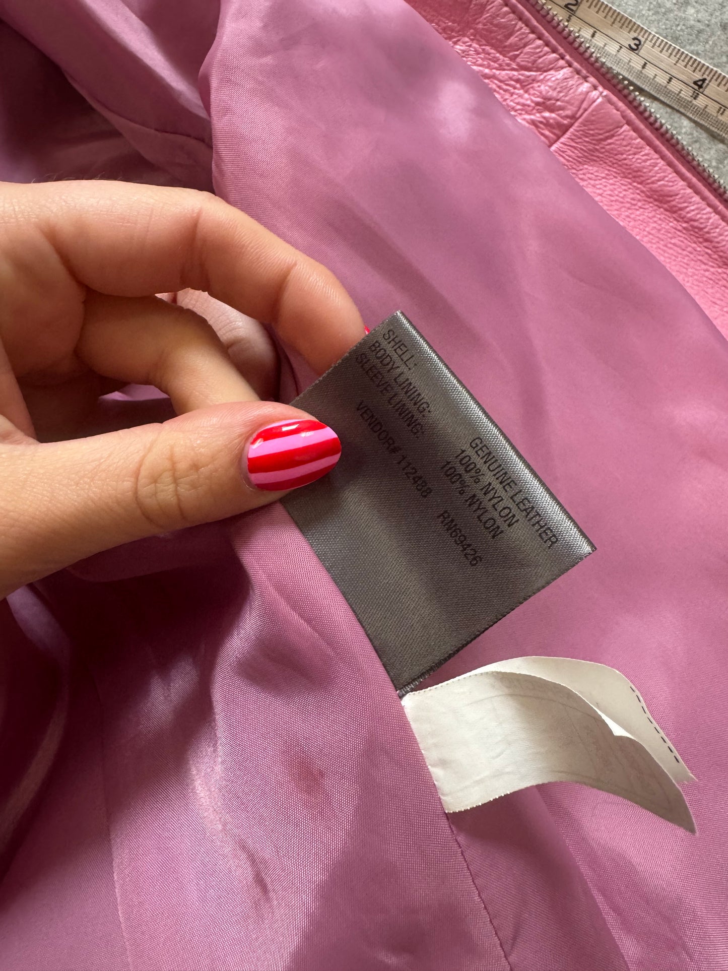 Pink Leather Jacket (S)