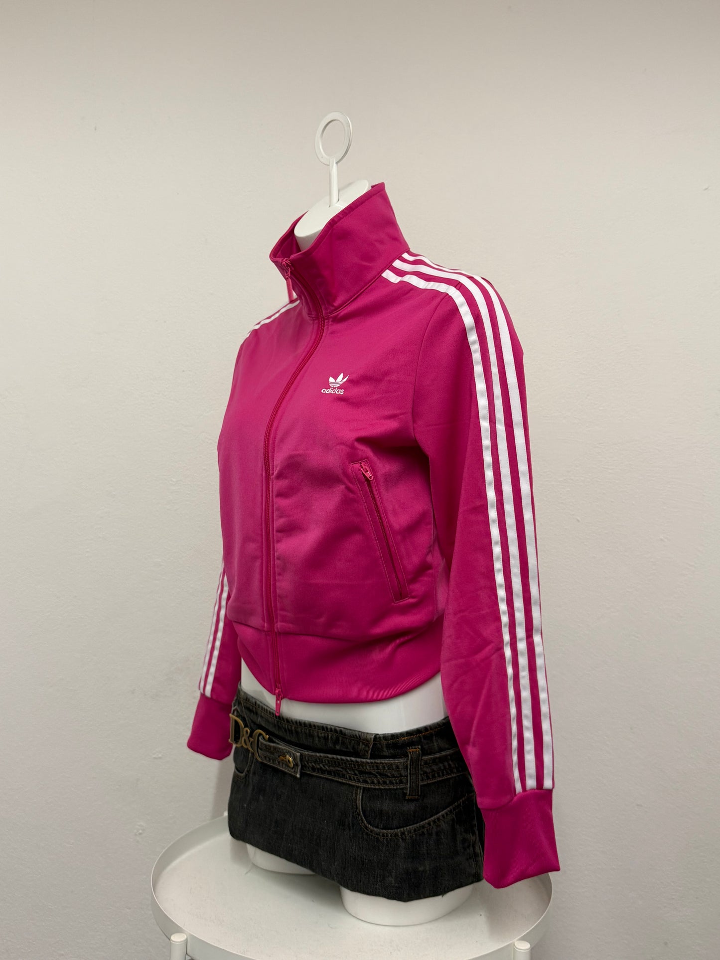 Pink Adidas Tracksuit Top (UK10)